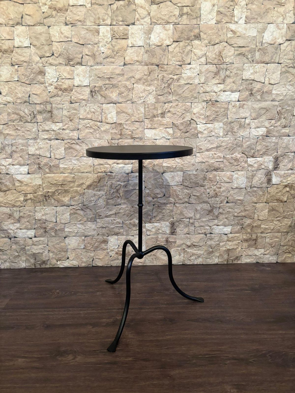 New French Cast Iron Black Bistro Table With Iron Top photo Furniture