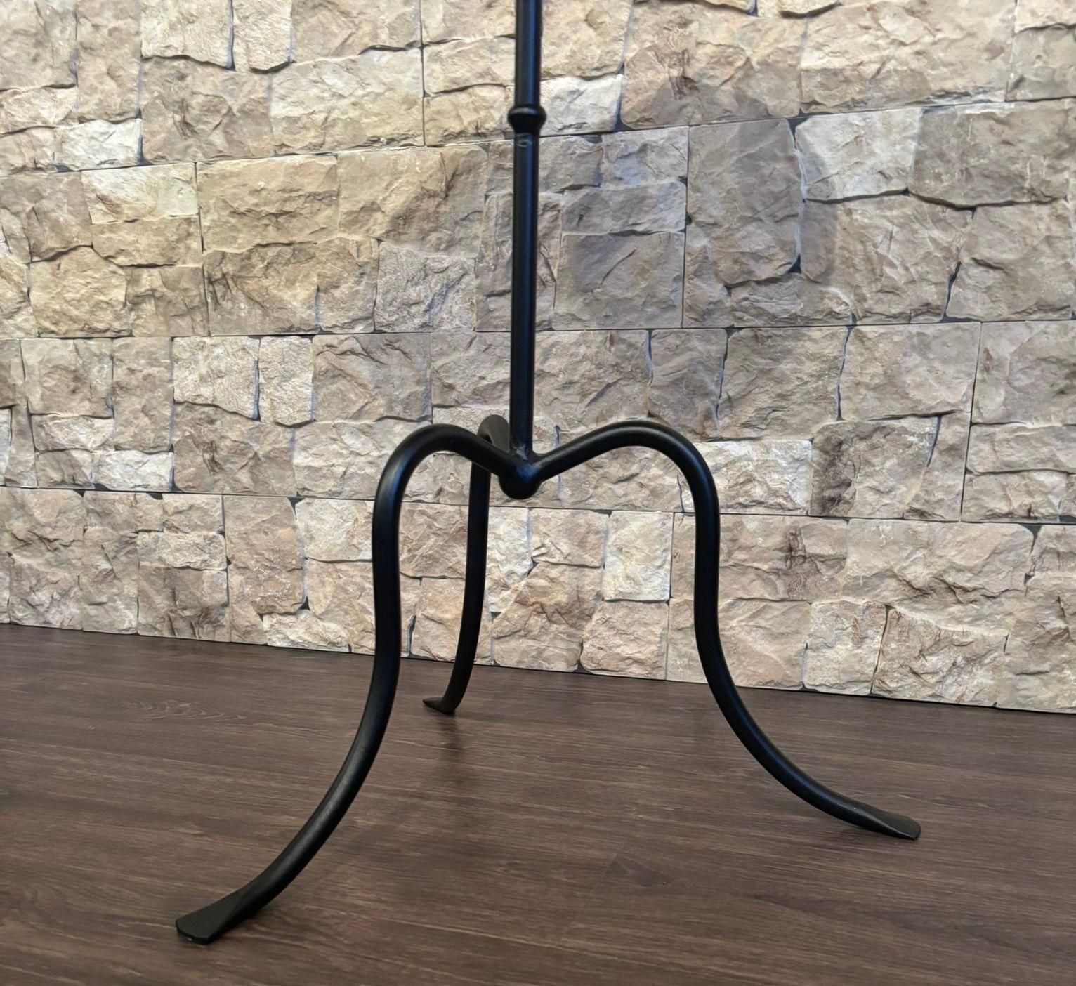 New French Cast Iron Black Bistro Table With Iron Top photo 1044.0