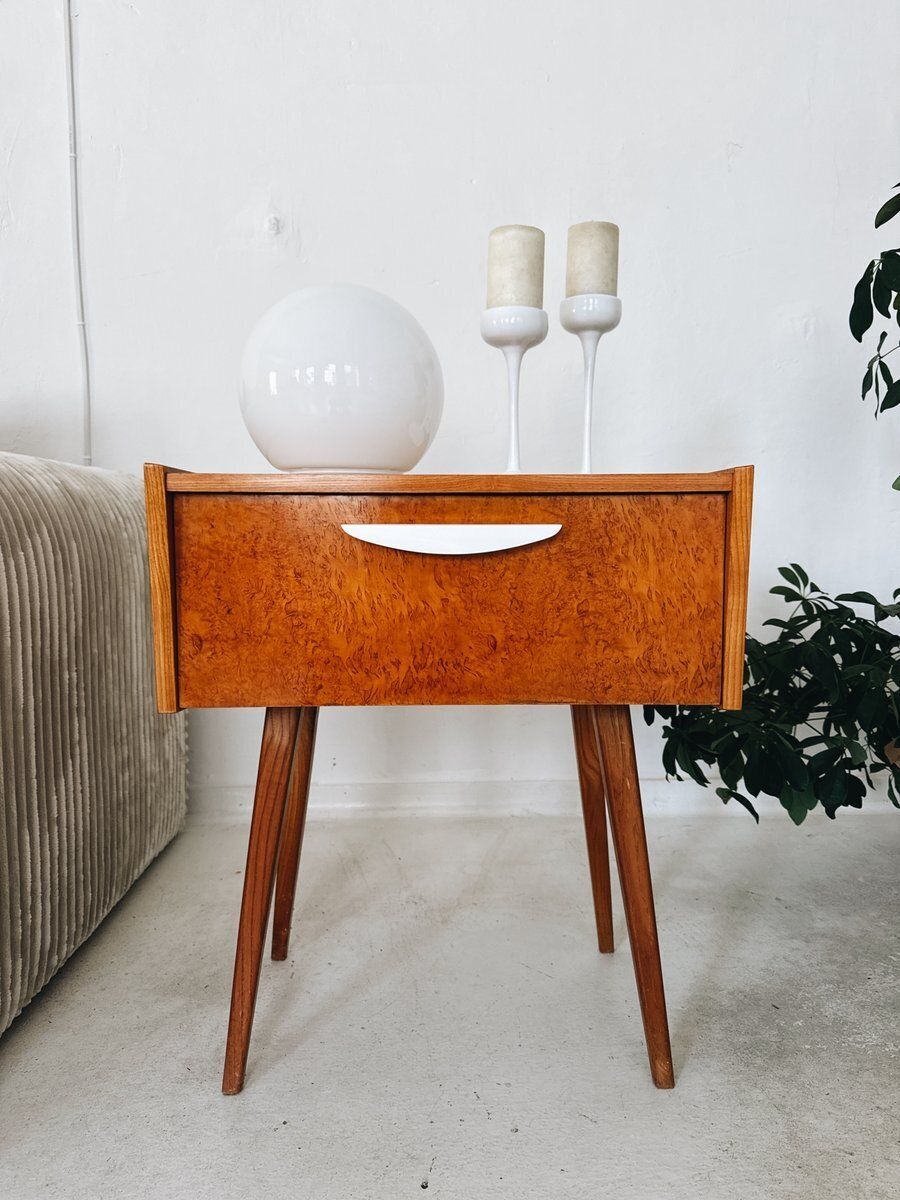 Mid Century Czech Nightstands, 1960s, Set Of 2 photo Furniture