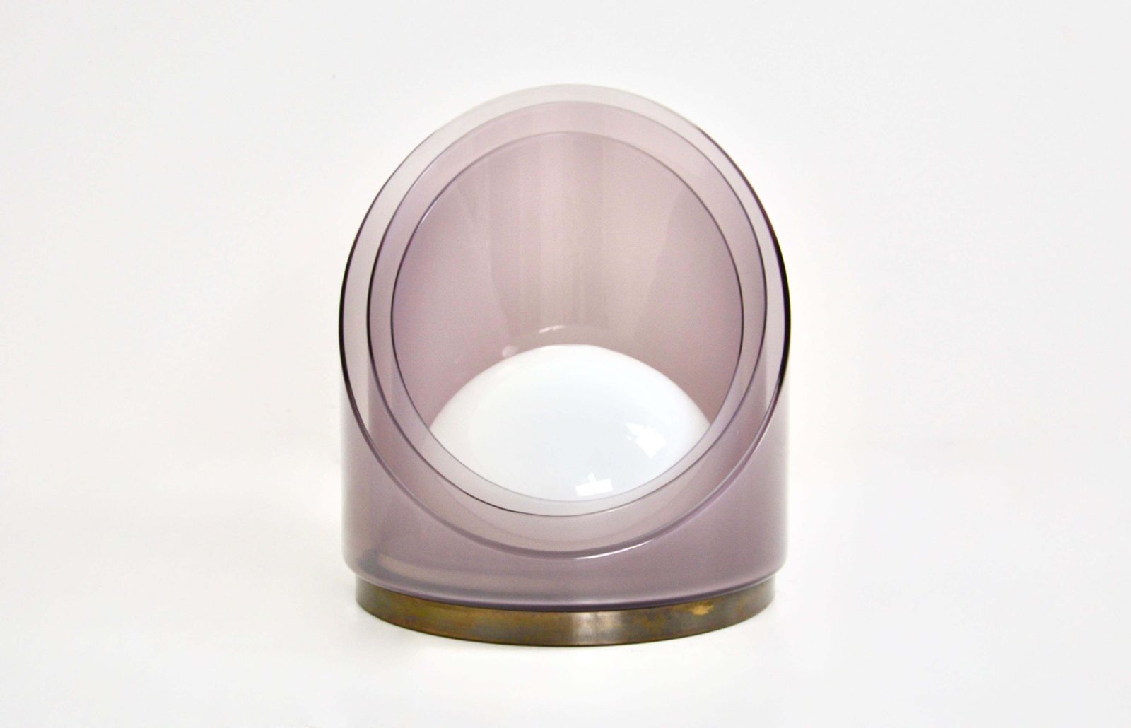 Lt300 Glass Table Lamp By Carlo Nason For Mazzega, 1970s photo vintage