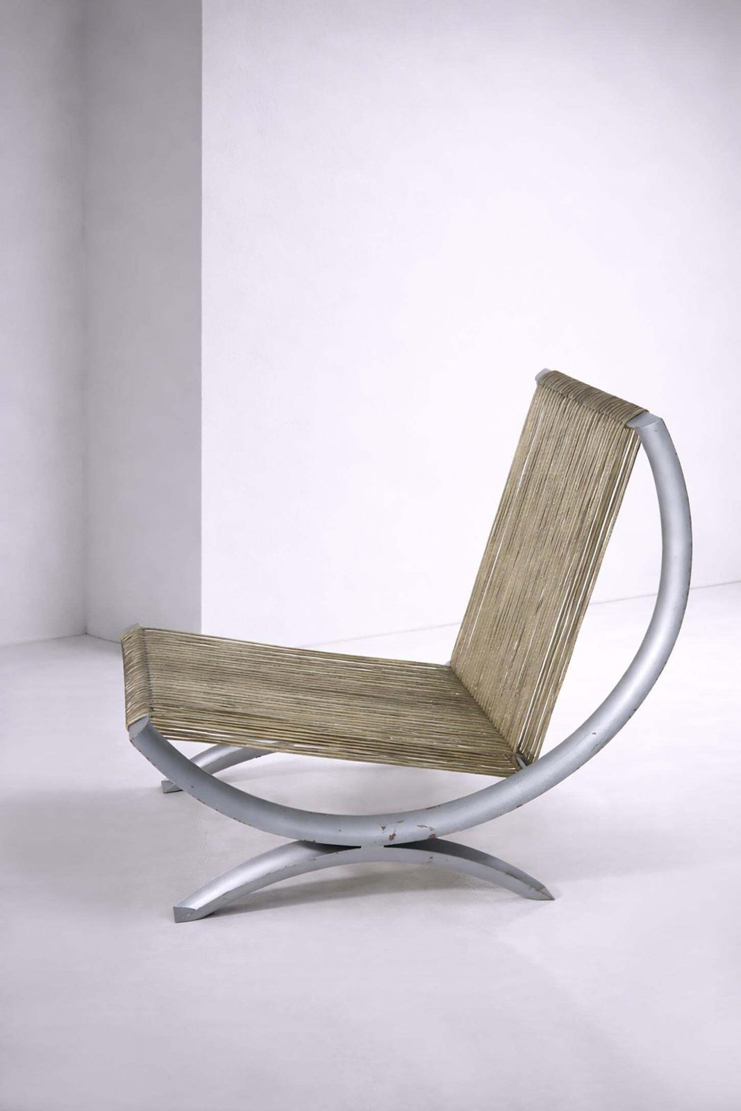 Rare Pair Of Low Armchairs Prototype By G. Malacrida & P.Resmini Ferrotipi Series photo furniture