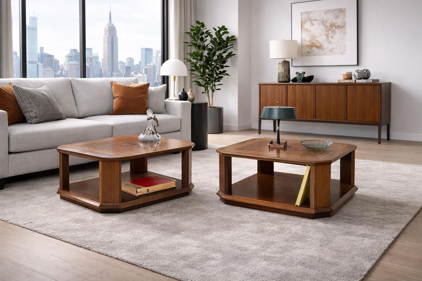 photo for sale Rare Coffee Tables By Luciano Frigerio Of Frigerio Di Desio, Paganini Mod, Label