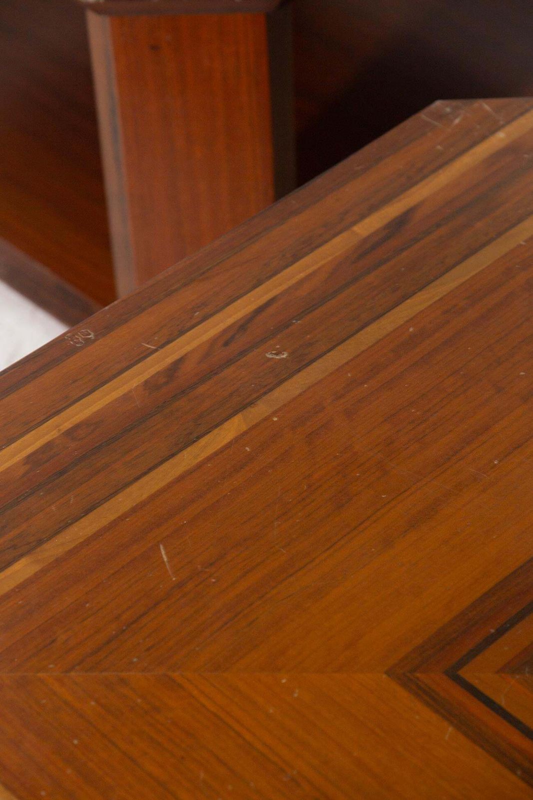 photo vintage Rare Coffee Tables By Luciano Frigerio Of Frigerio Di Desio, Paganini Mod, Label