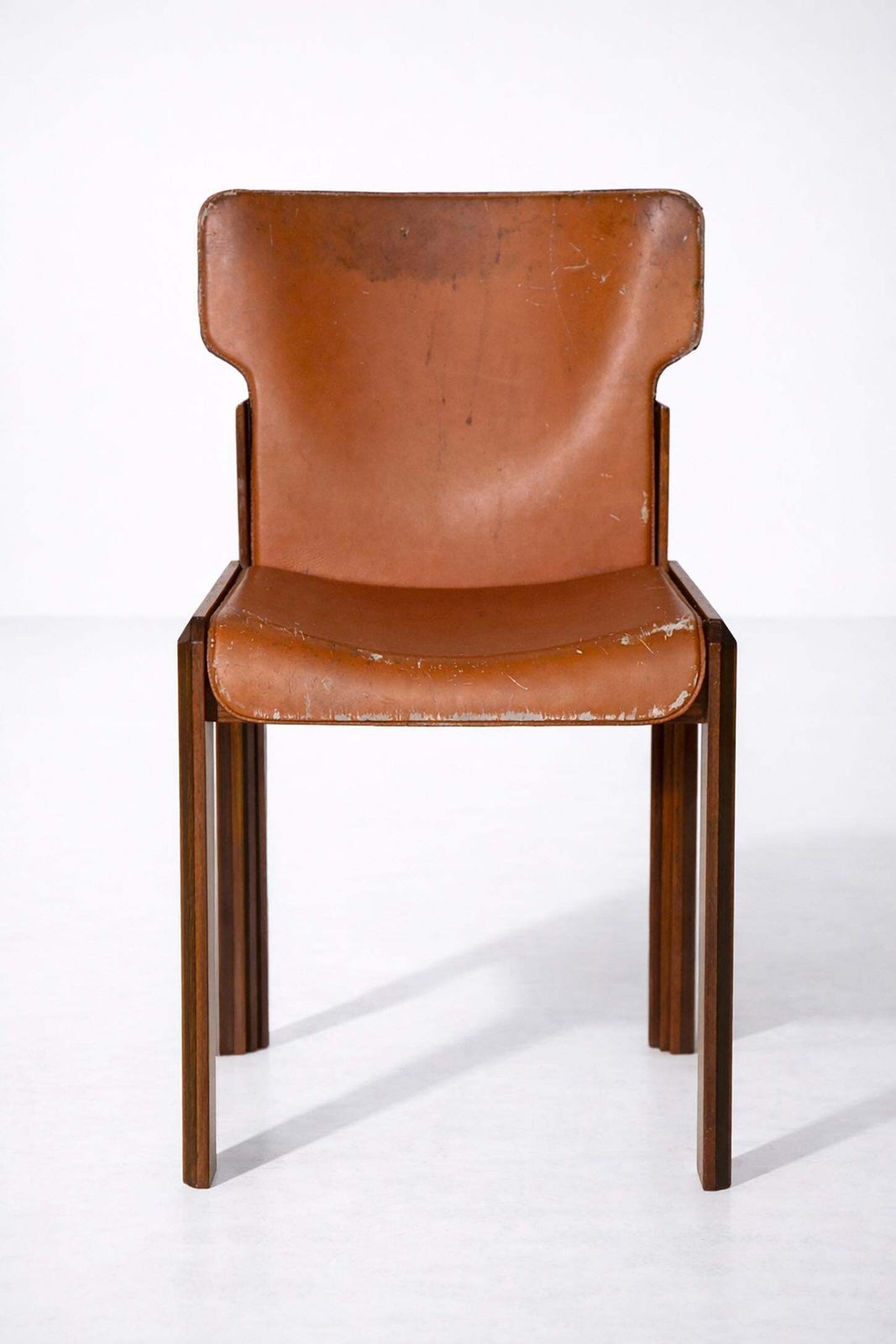 photo buy Rare Chairs By Luciano Frigerio, Paganini Model From Frigerio Desio In Leather