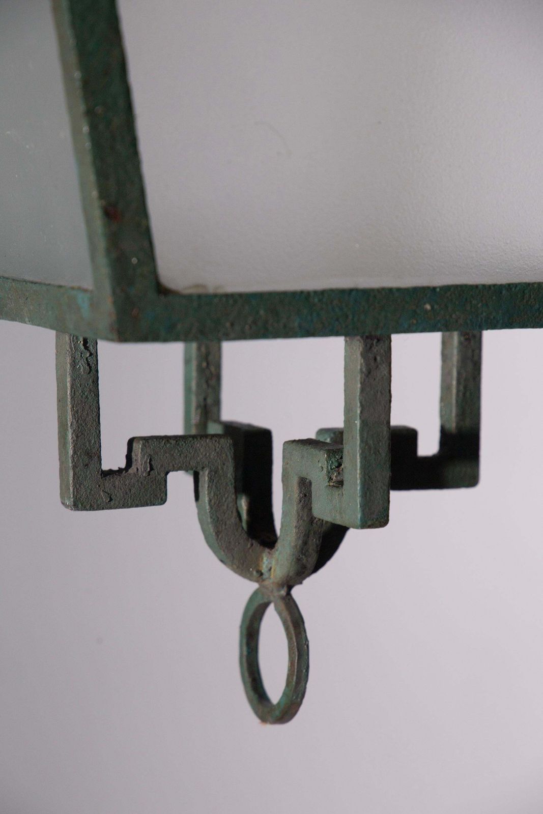 photo for sale Italian Iron Chandelier Attr. To Emilio Lancia And Gio Ponti Art Deco