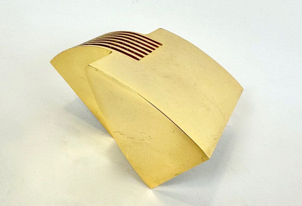 Brass Arqui Sconce By Arch M. Sergi And Oscar Devesa For Metalarte, 1980s photo for sale