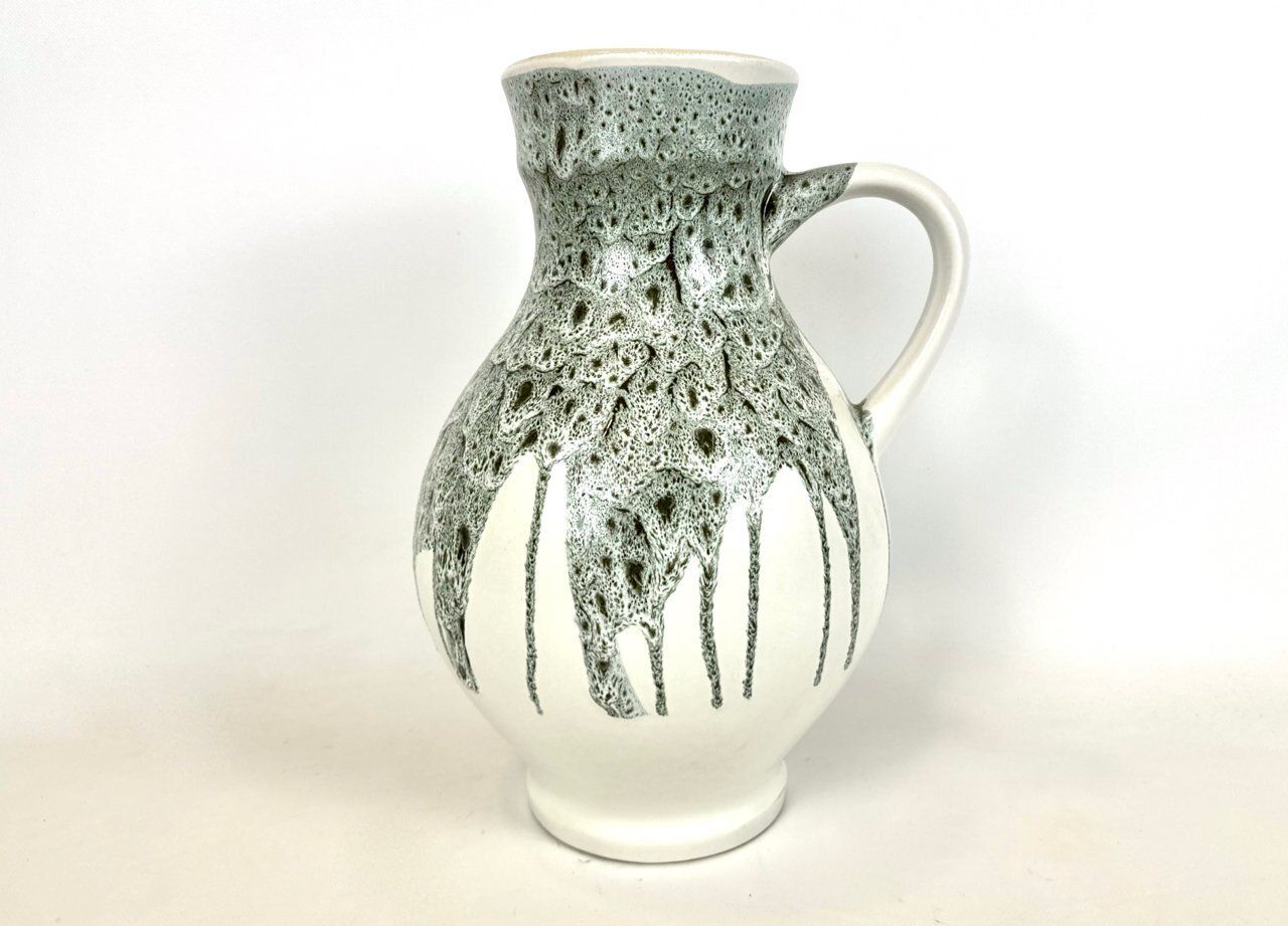 Mid Century Modern Fat Lava Vase From Teplice Ceramic Workshops, 1960s