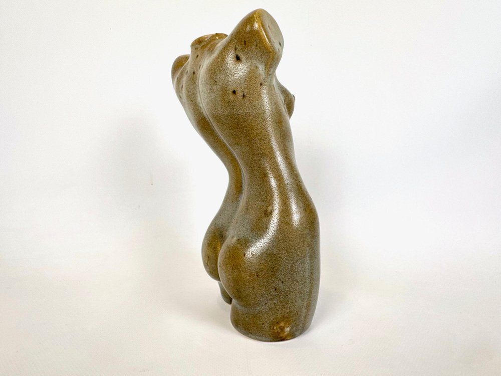 Mid Century Modern Female Torso Ceramic Vase, 1950s photo for sale