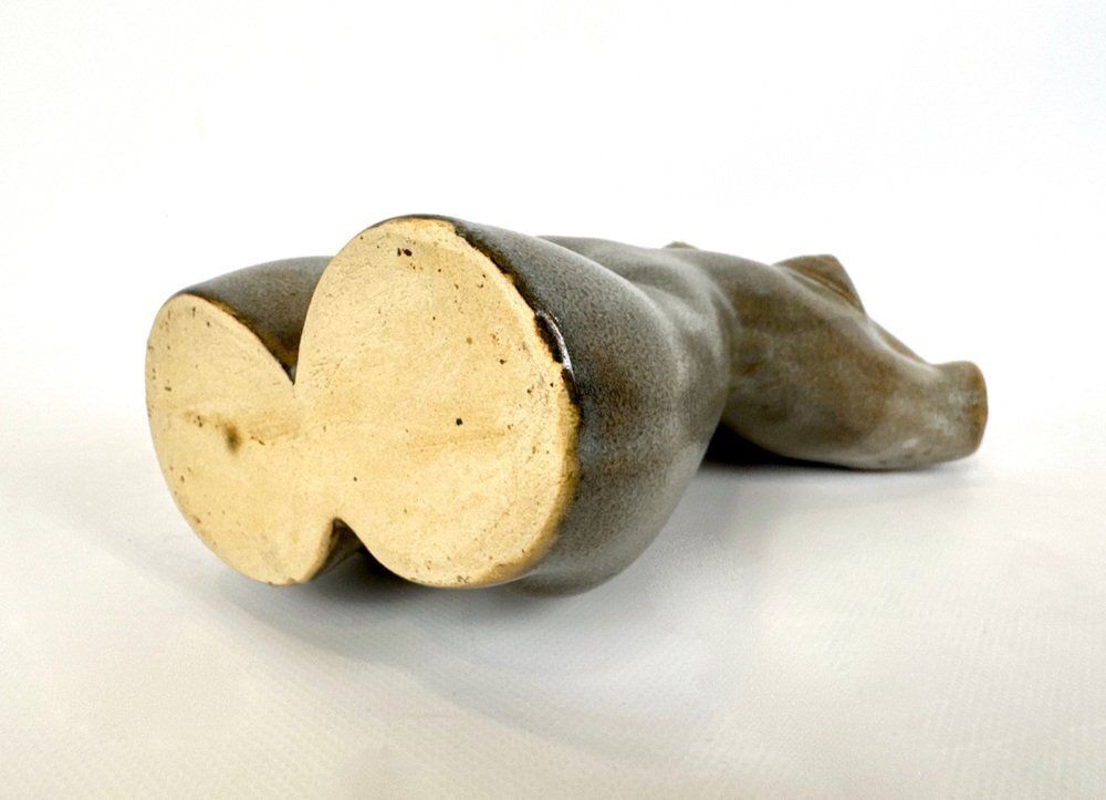 Mid Century Modern Female Torso Ceramic Vase, 1950s photo vinterior