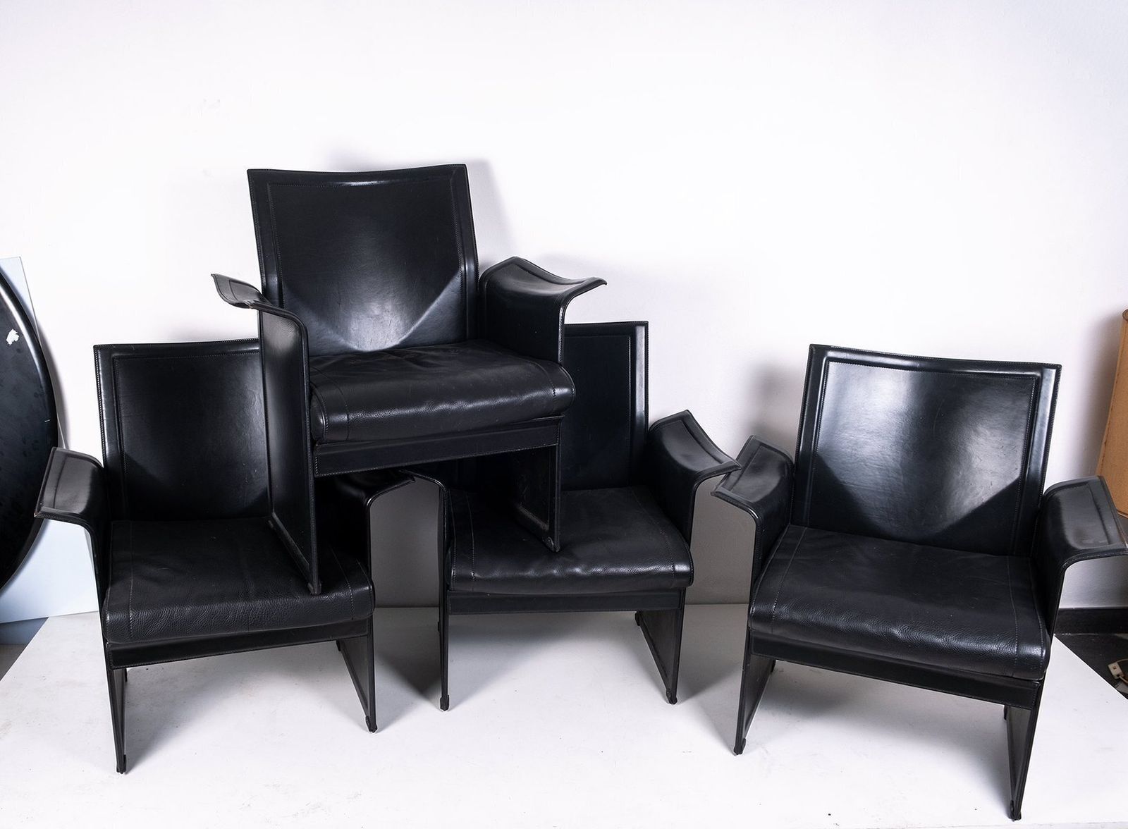 Model Korium Armchairs By Tito Agnoli For Matteo Grassi, 1970s, Set Of 4 photo 2429.0