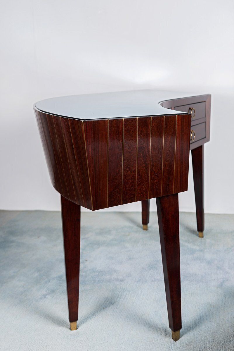 Mid Century Writing Desk With Stool By Gianni Vigorelli, Set Of 2 photo Furniture