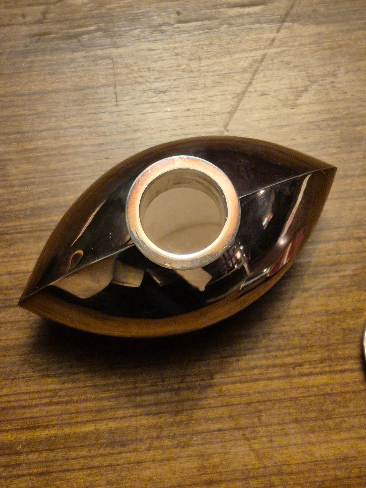 Sculptural Flask In Solid Silver With Agate By Inga Lagervall, Swedish 1952. photo vinterior