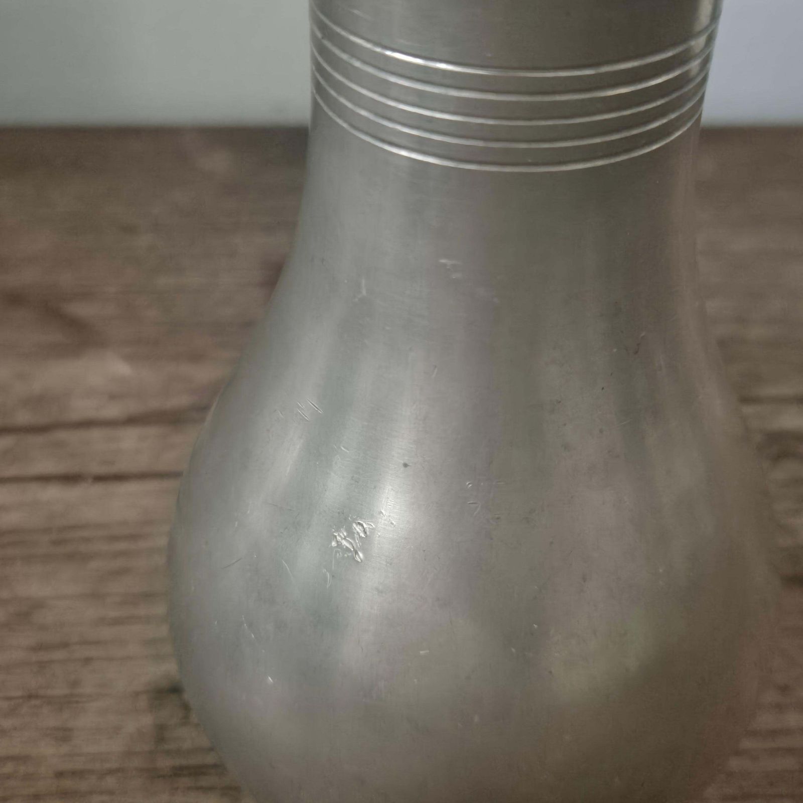 Swedish Funkis/ Functionalism, Timeless Pewter Vase By Guldaktiebolaget photo Home Decor