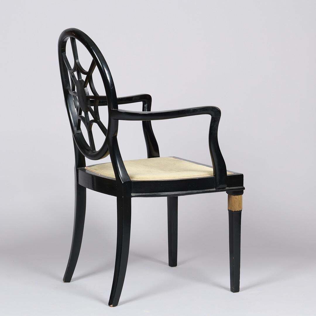 Spiderback Chair, Similar To Design By Edwin Lutyens, 1930/40s photo 2561.0