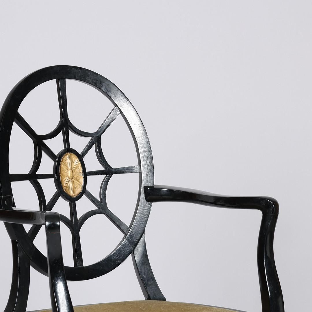 Spiderback Chair, Similar To Design By Edwin Lutyens, 1930/40s photo vintage