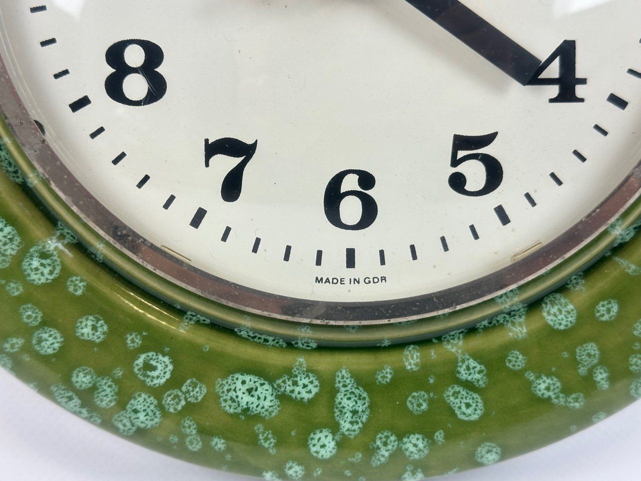 Ceramic Kitchen Wall Clock From Weimar, 1960s photo vinterior