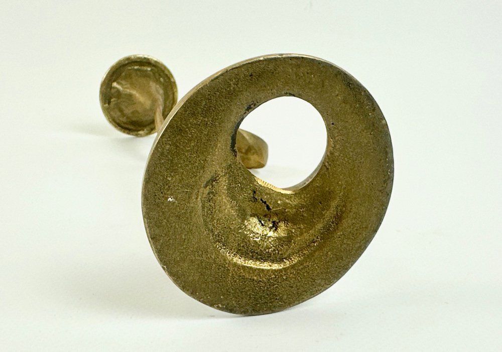 Mid Century Bronze Amadeus Series Candleholder Attributed To Kurt Jesch For Fratelli Tonini, 1950s photo vintage
