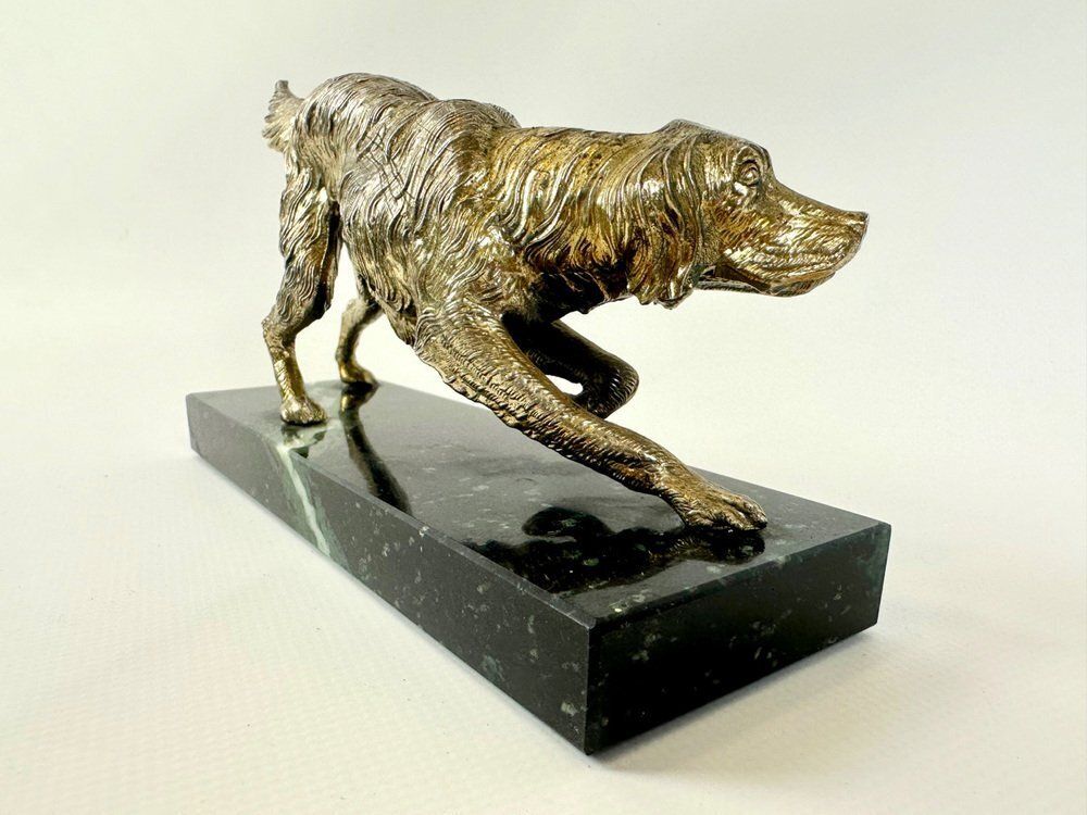 Art Deco Irish Setter Dog Figurine, Italy, 1930s photo vinterior