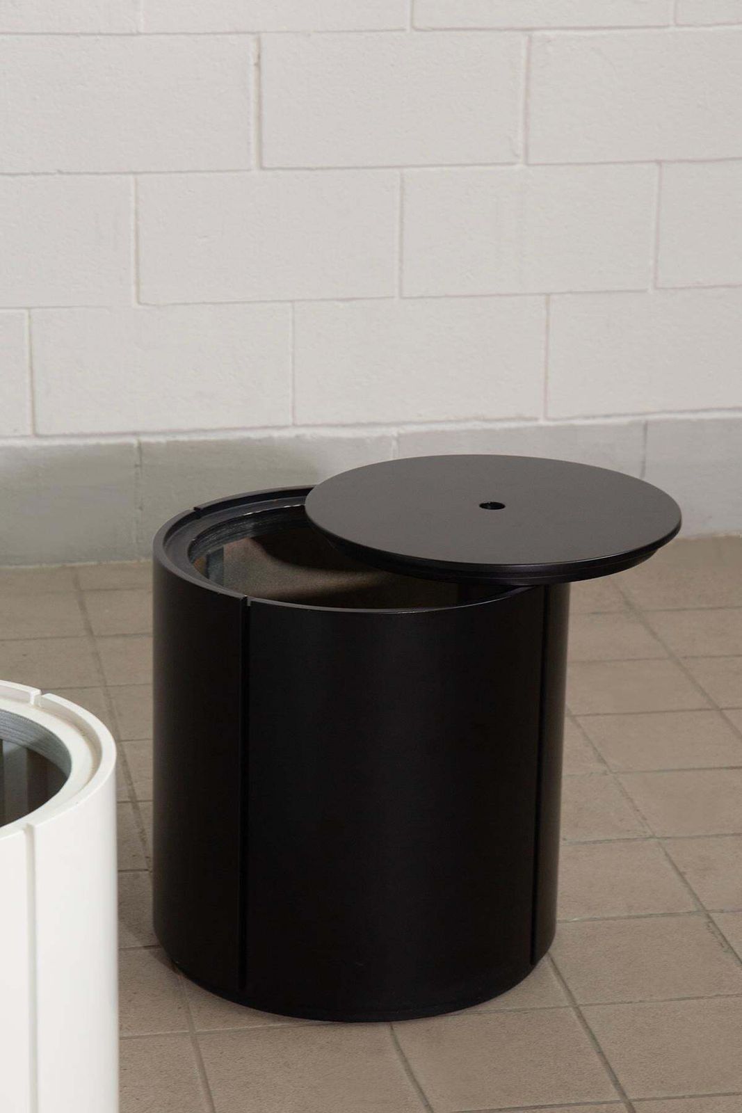 Pair Of Italian Storage Bedside Tables Black And White photo Furniture