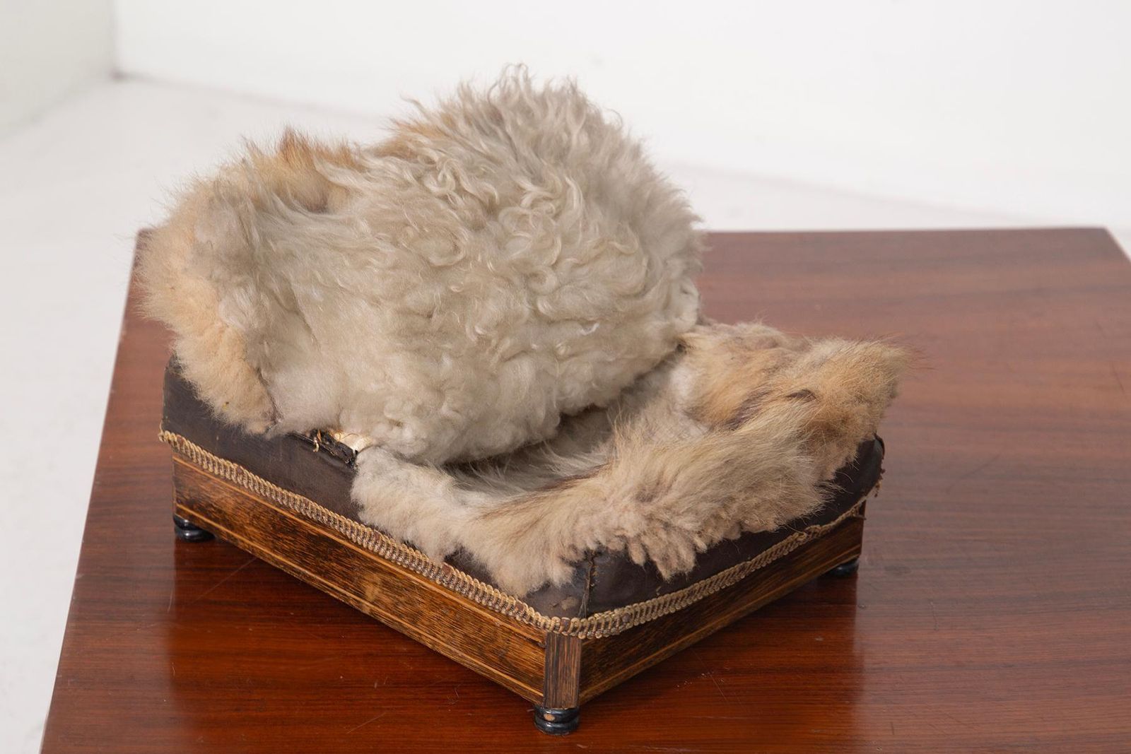 Antique Italian Sheepskin Foot Warmer photo vinterior