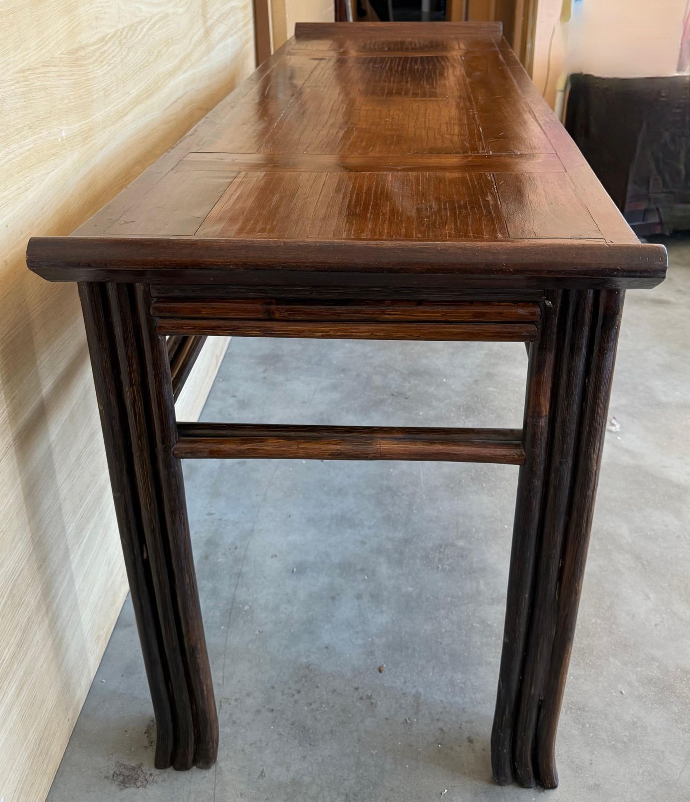 Table d'autel chinoise en noyer, XVIIIe siècle photo vintage