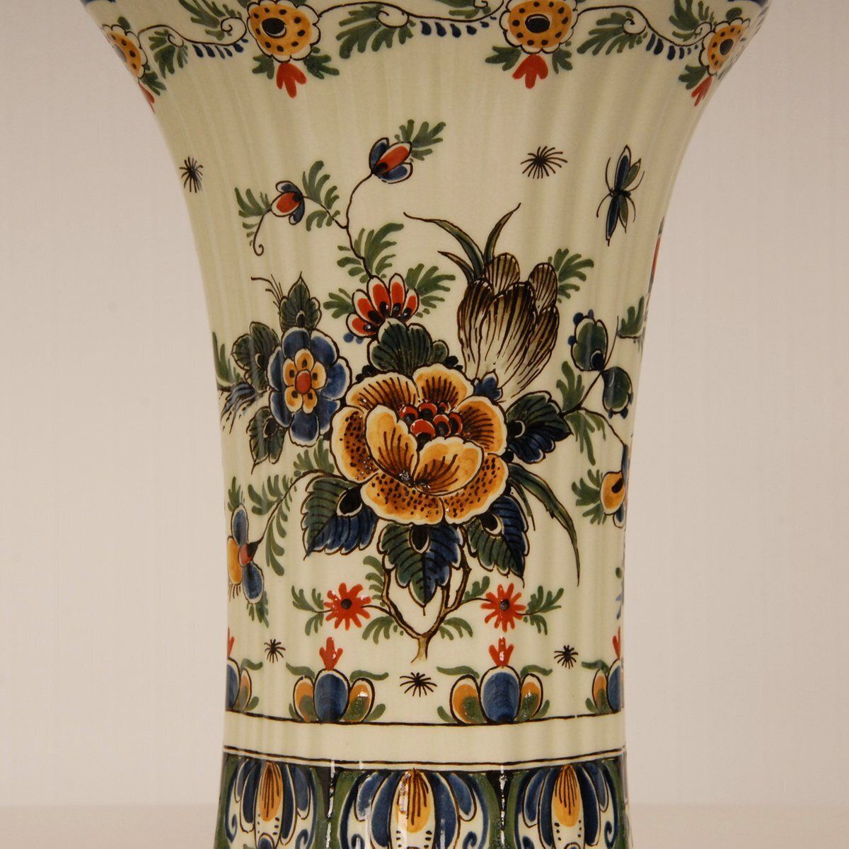 Polychrome Delftware Beaker Vases From Royal Delft, 1950s, Set Of 2 photo Home Decor