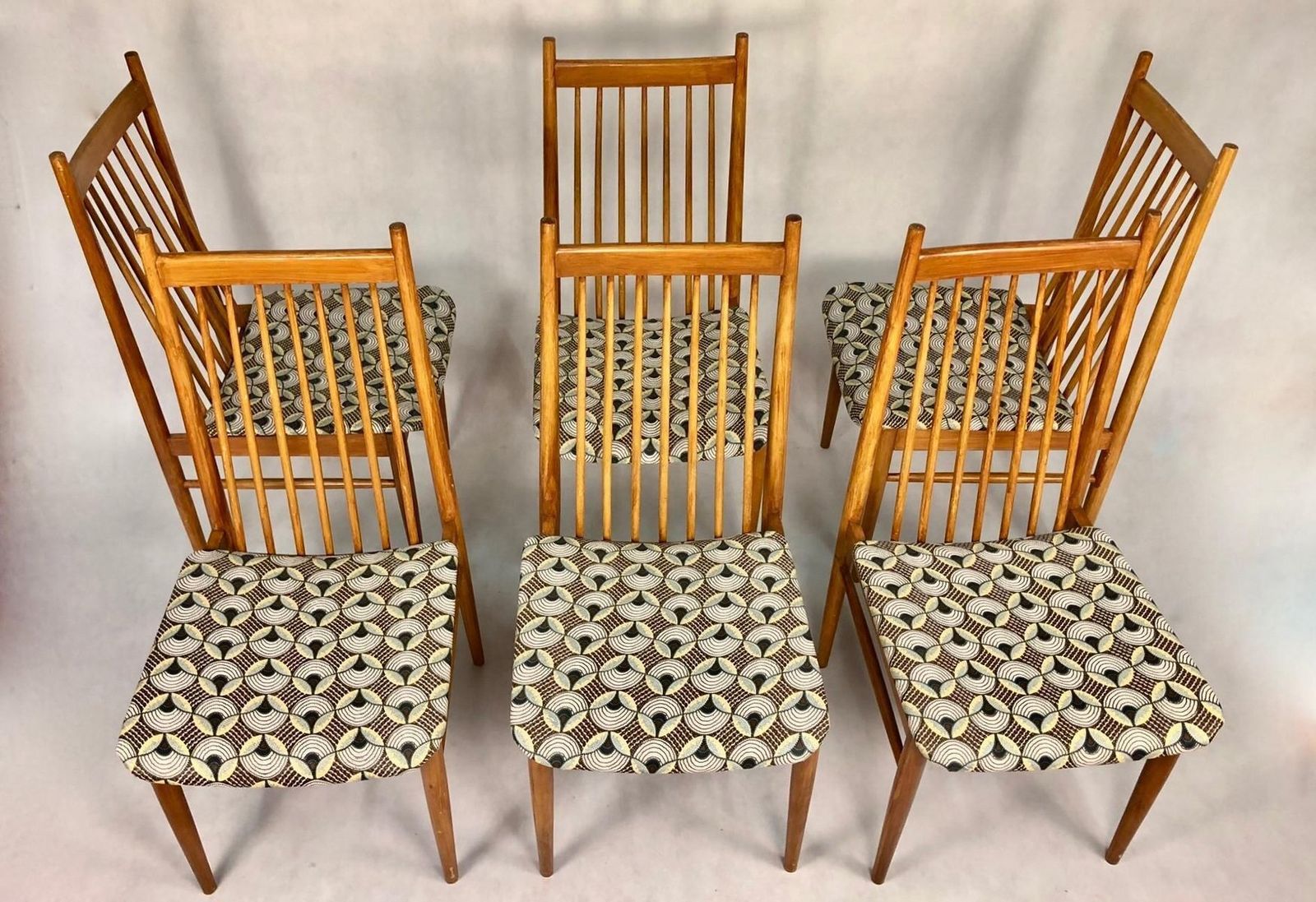 High Back Dining Chairs By Ernst Martin Dettinger, 1960s, Set Of 6 photo furniture
