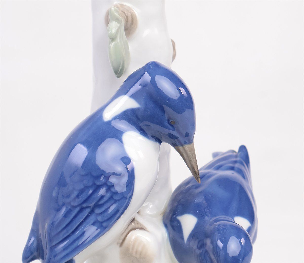 Vintage Porcelain Lamp Base With Kingfishers From Wagner & Apel, 1960s photo vinterior