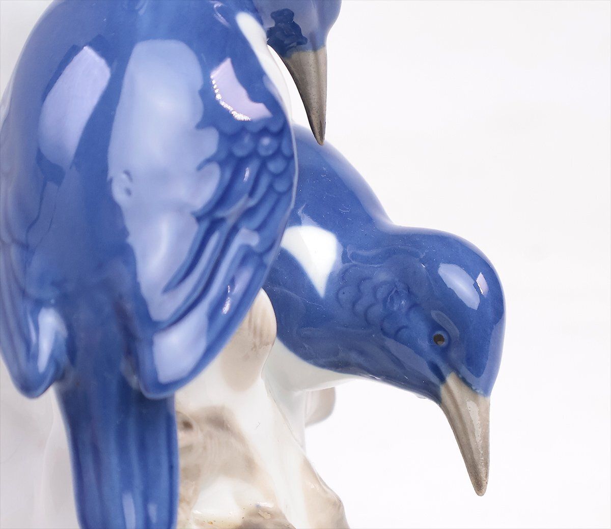 Vintage Porcelain Lamp Base With Kingfishers From Wagner & Apel, 1960s photo buy