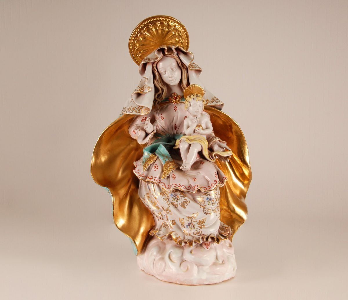 Mid Century Italian Madonna & Child Sculpture By Eugenio Pattarino, 1960s photo 1096.0