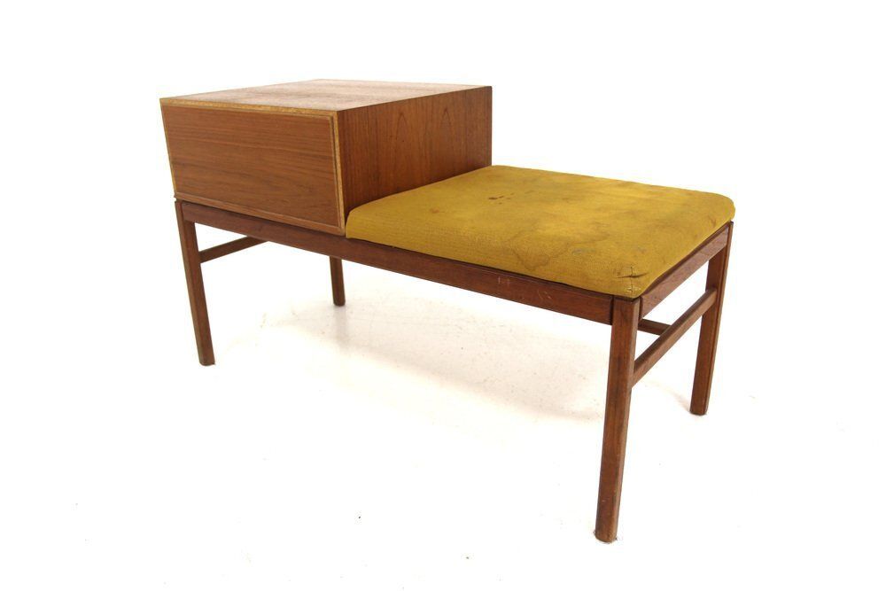 Swedish Casino Telephone Bench By Sven Engström & Gunnar Myrstrand For Tingströms, 1960s photo Furniture