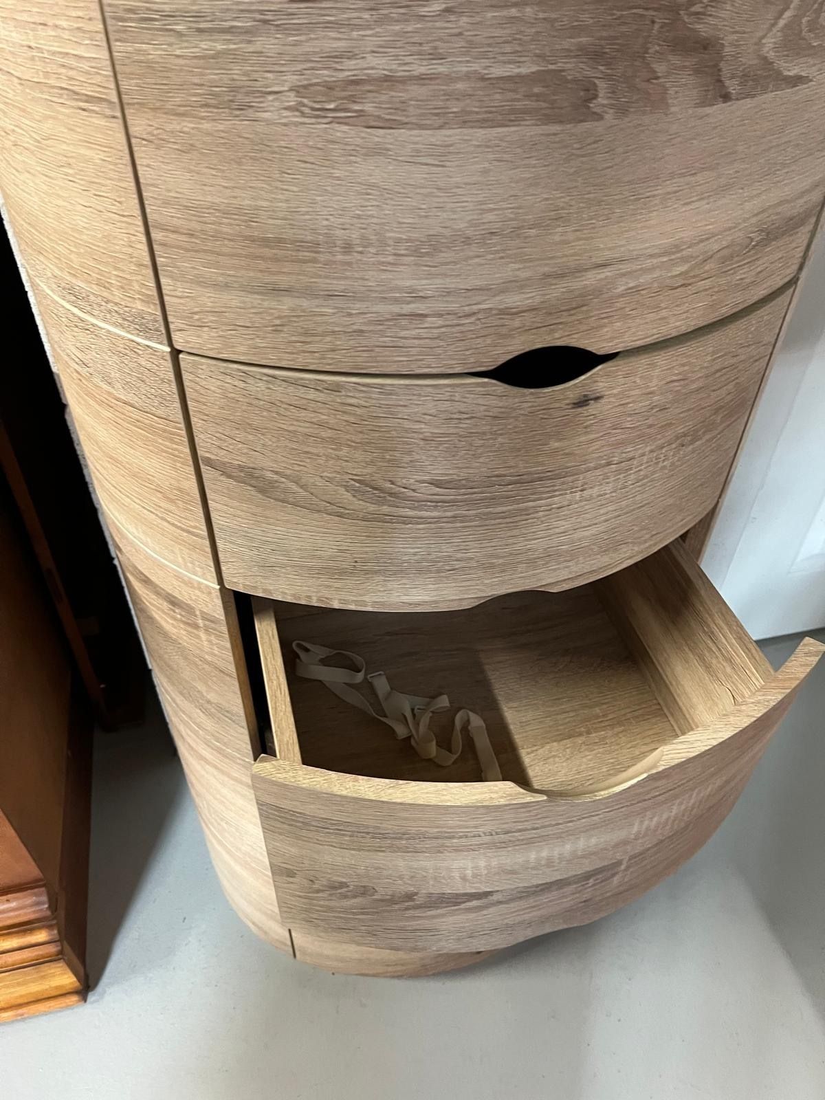 Modern Oval Bedroom Chest Of 5 photo furniture