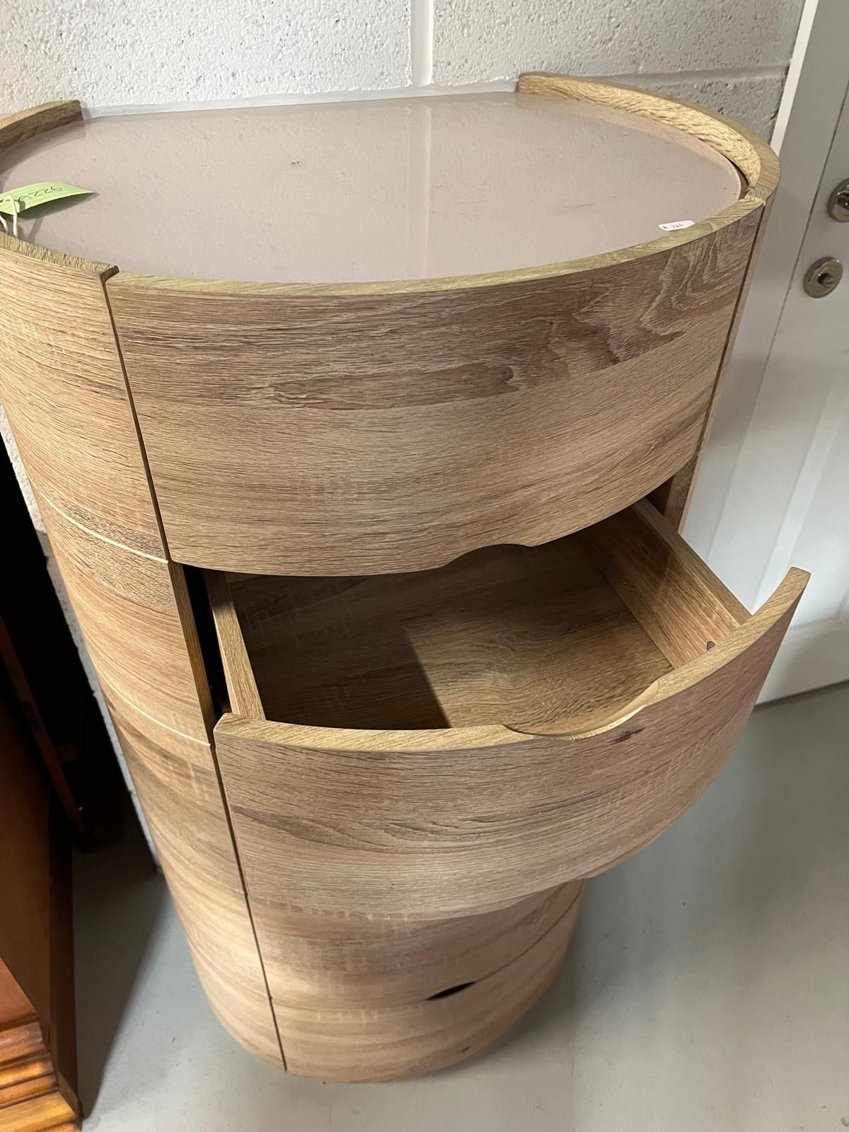 Modern Oval Bedroom Chest Of 5 photo Furniture