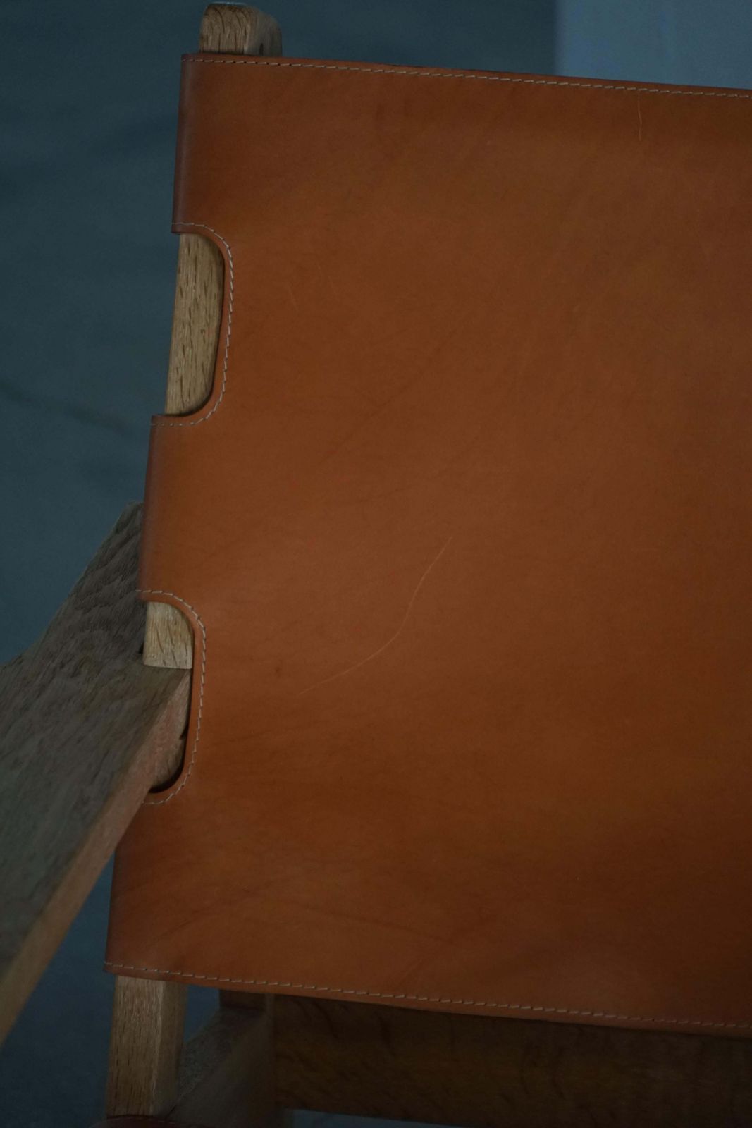 Furniture Pair Of Hunting Chairs In Oak & Leather By Kurt østervig, Danish Modern, 1960s photo