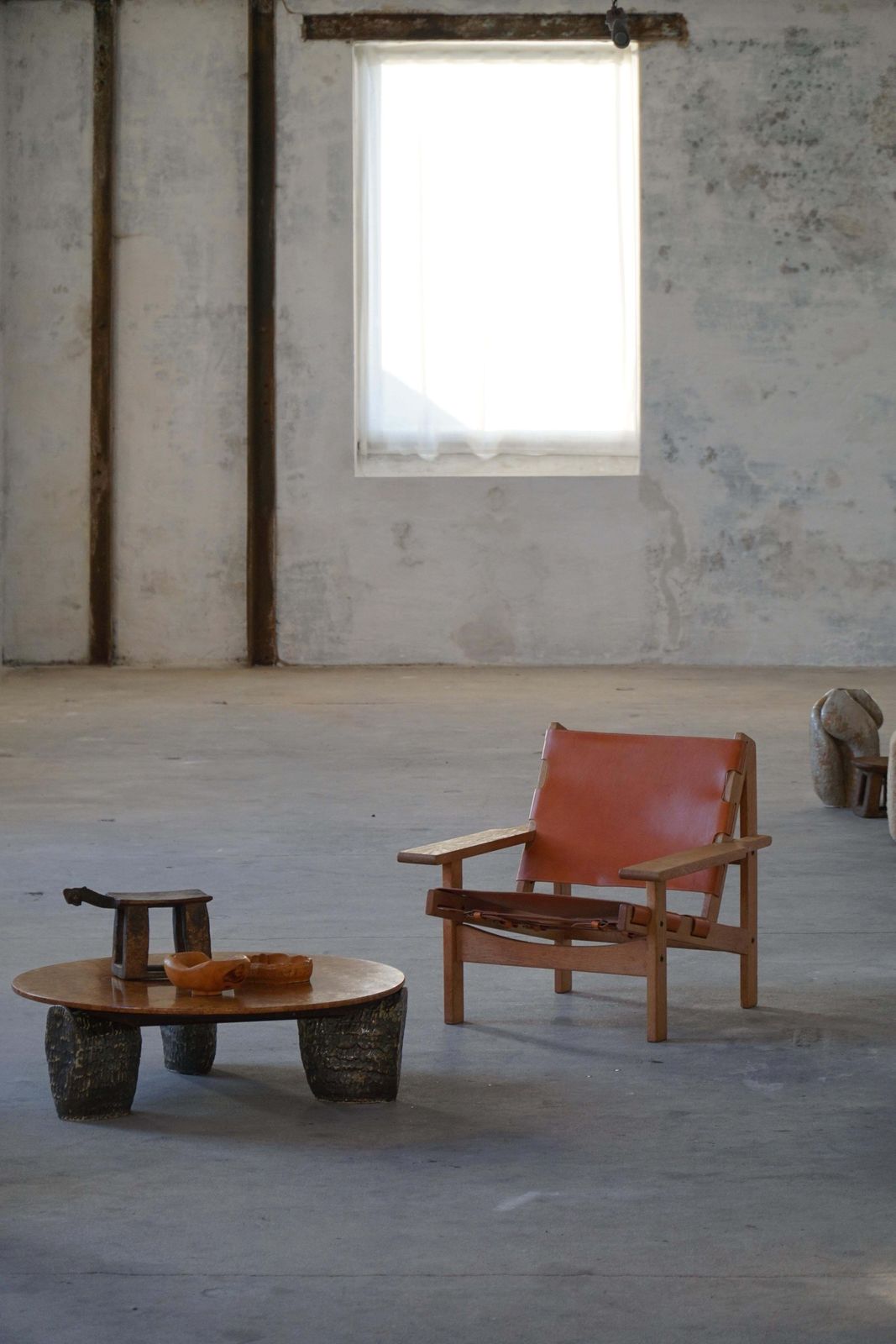 8059.0 Pair Of Hunting Chairs In Oak & Leather By Kurt østervig, Danish Modern, 1960s photo