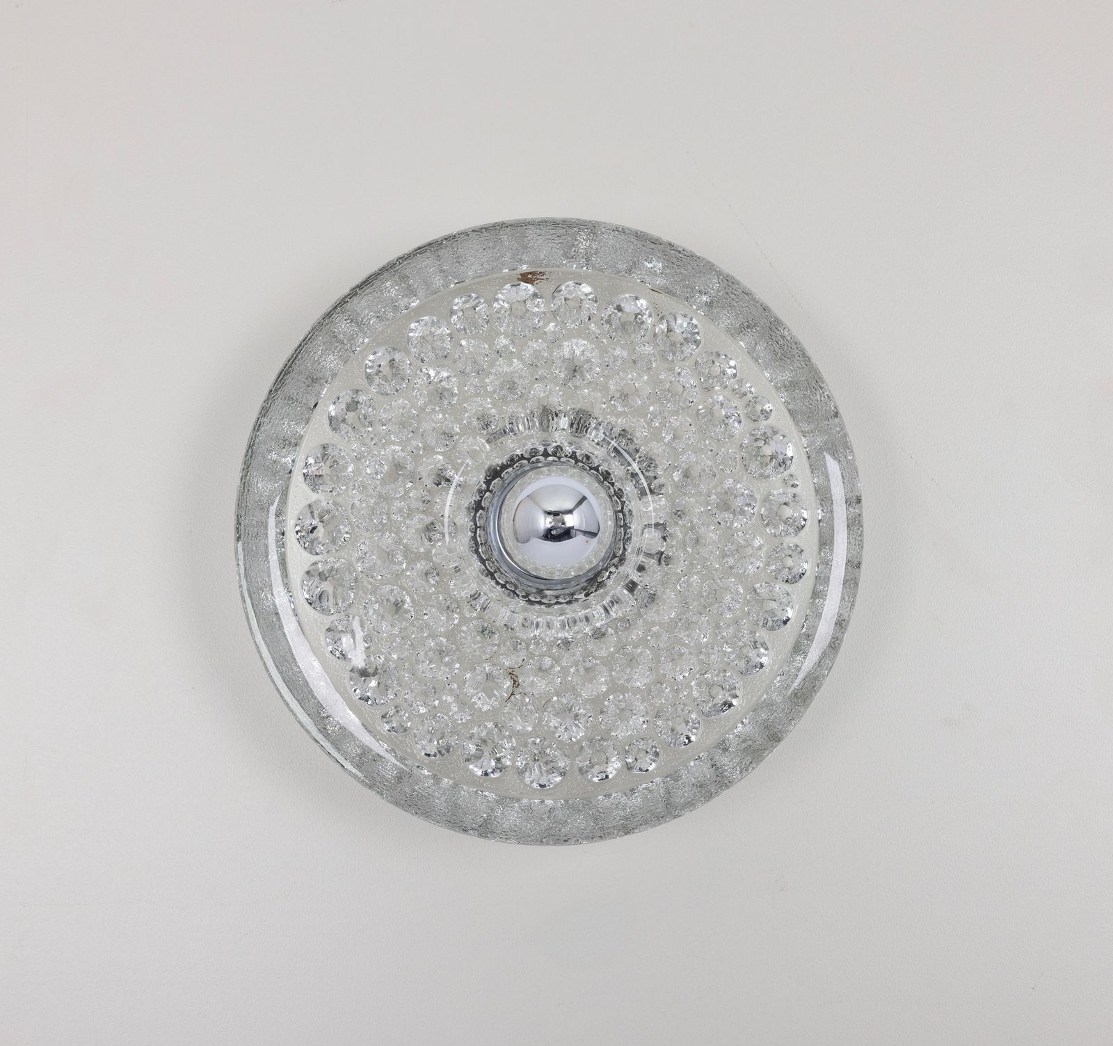 1 Of 12 Sputnik Crystal Glass Wall Sconce By Peill & Putzler, Germany photo for sale