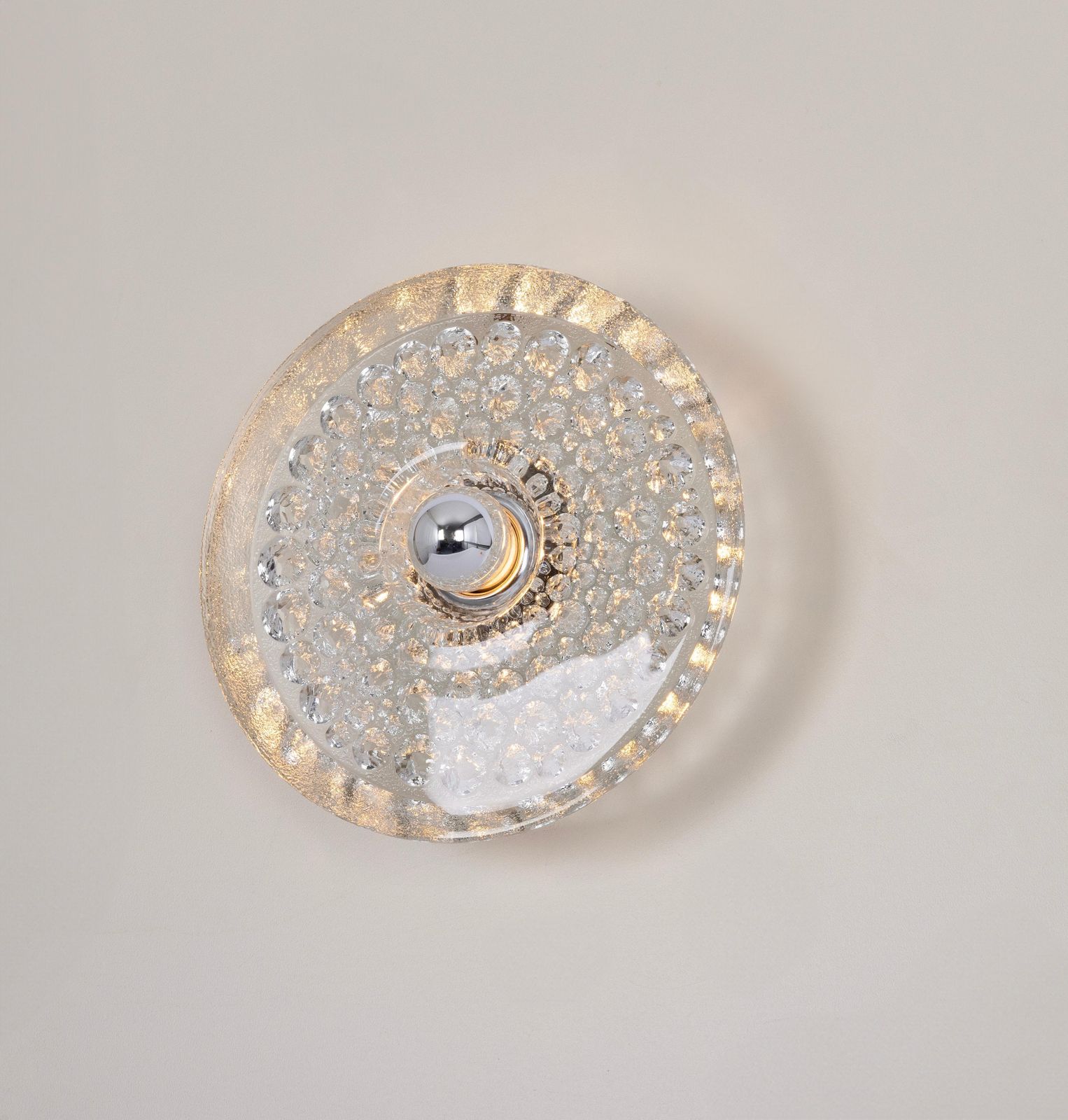 photo furniture 1 Of 12 Sputnik Crystal Glass Wall Sconce By Peill & Putzler, Germany