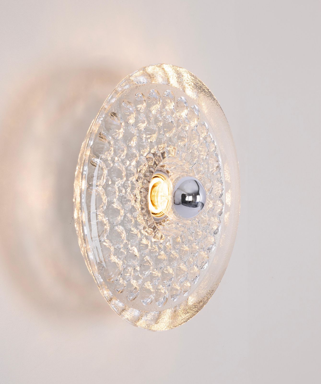 Lighting 1 Of 12 Sputnik Crystal Glass Wall Sconce By Peill & Putzler, Germany photo
