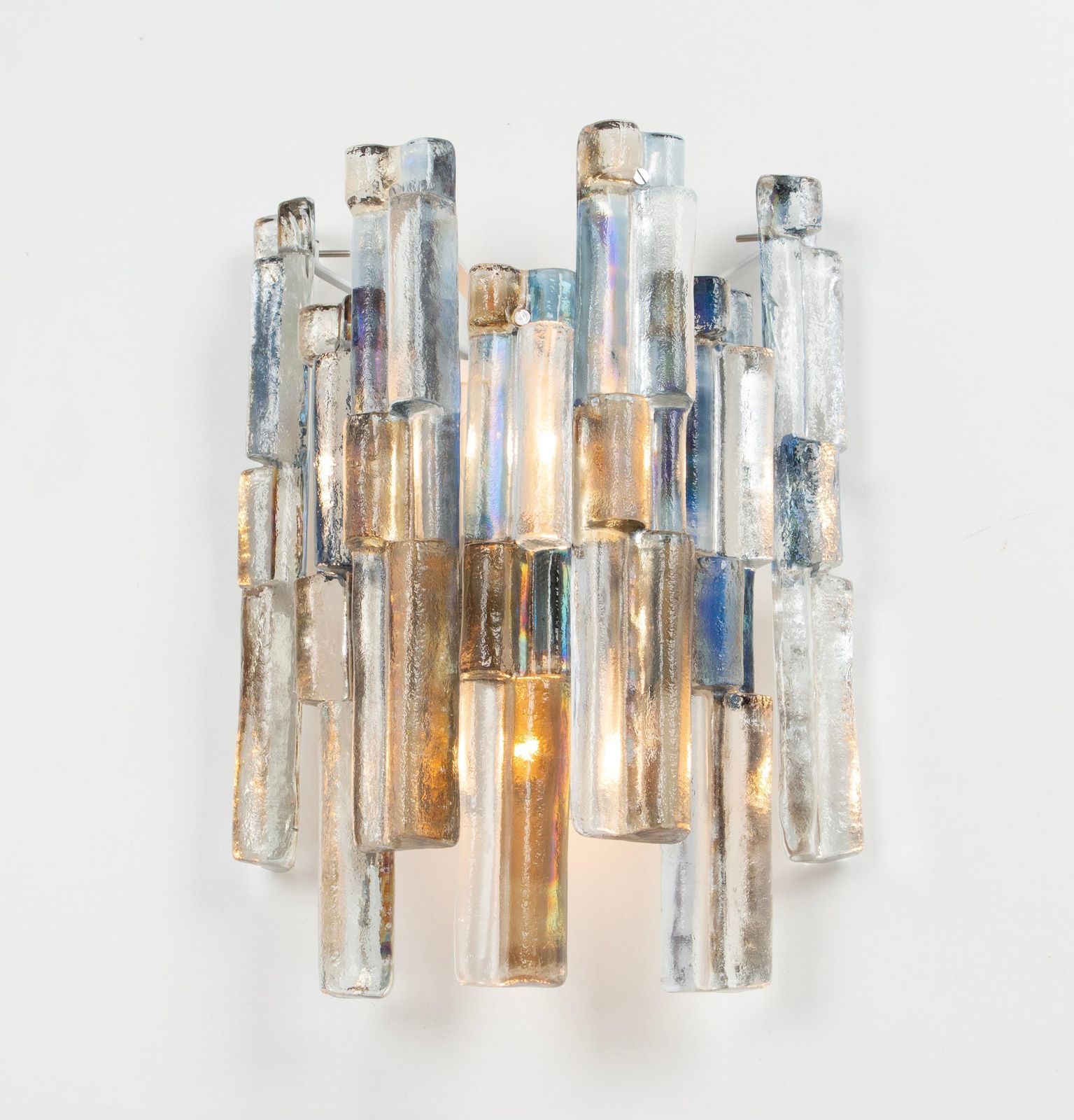 1 Of 2 Pairs Of Stunning Large Kalmar Sconces Wall Lights, Austria, 1960s photo for sale