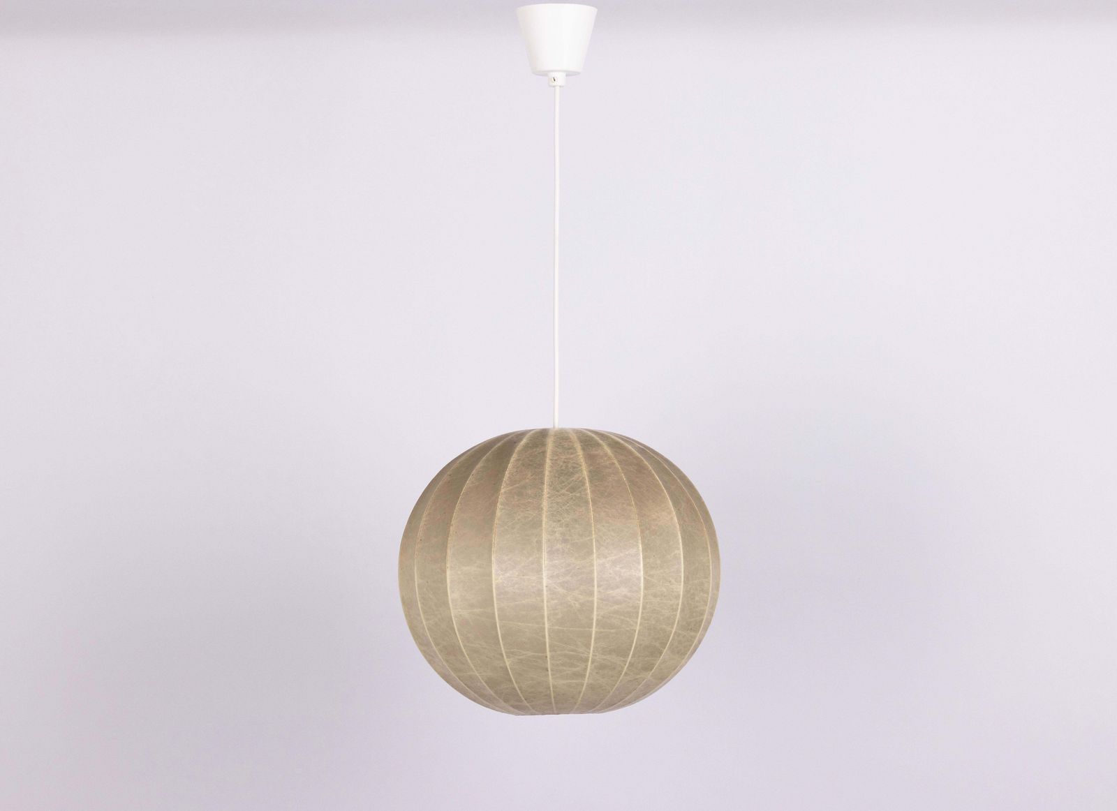 Mid Century German Cocoon Pendant Lamp From Goldkant Leuchten, 1960s photo Lighting