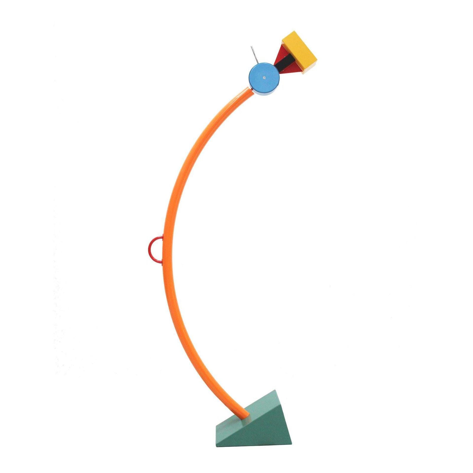 Ettore Sottsass Treetops Multicolored Metal Floor Lamp, Memphis Milano, 1981 photo furniture