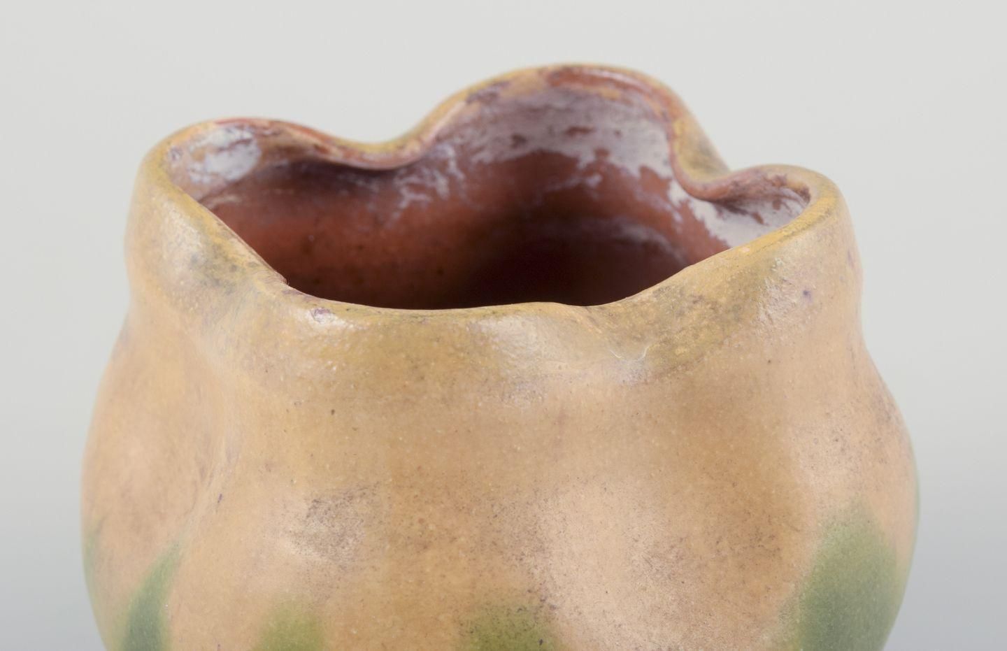 Kähler, Small Ceramic Plant Pot. Art Nouveau Style. Approx. 1910s. photo Home Decor