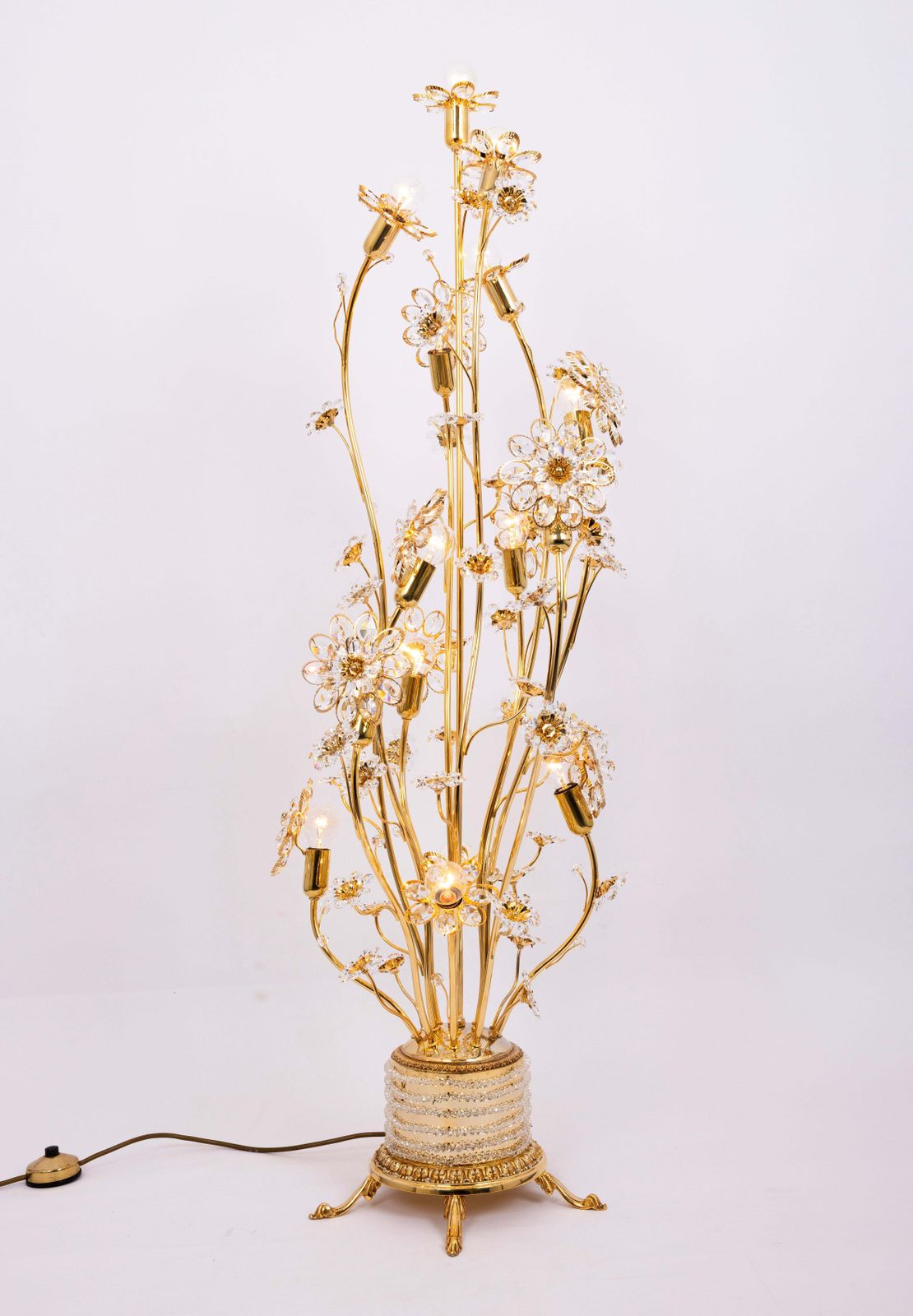 1 Of 2 Exquisite Floor Lamp By Palwa, Germany, 1960s photo for sale