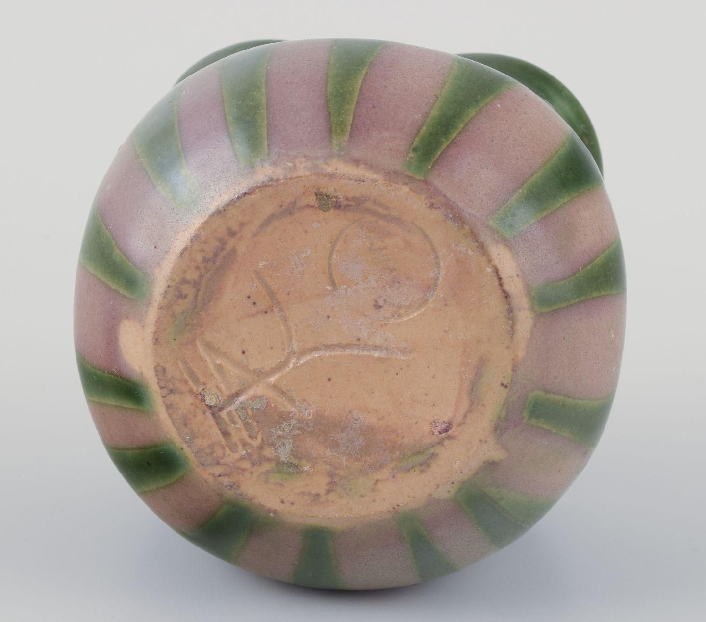 Kähler, Small Ceramic Plant Pot. Art Nouveau Style. Approximately 1910s. photo vintage