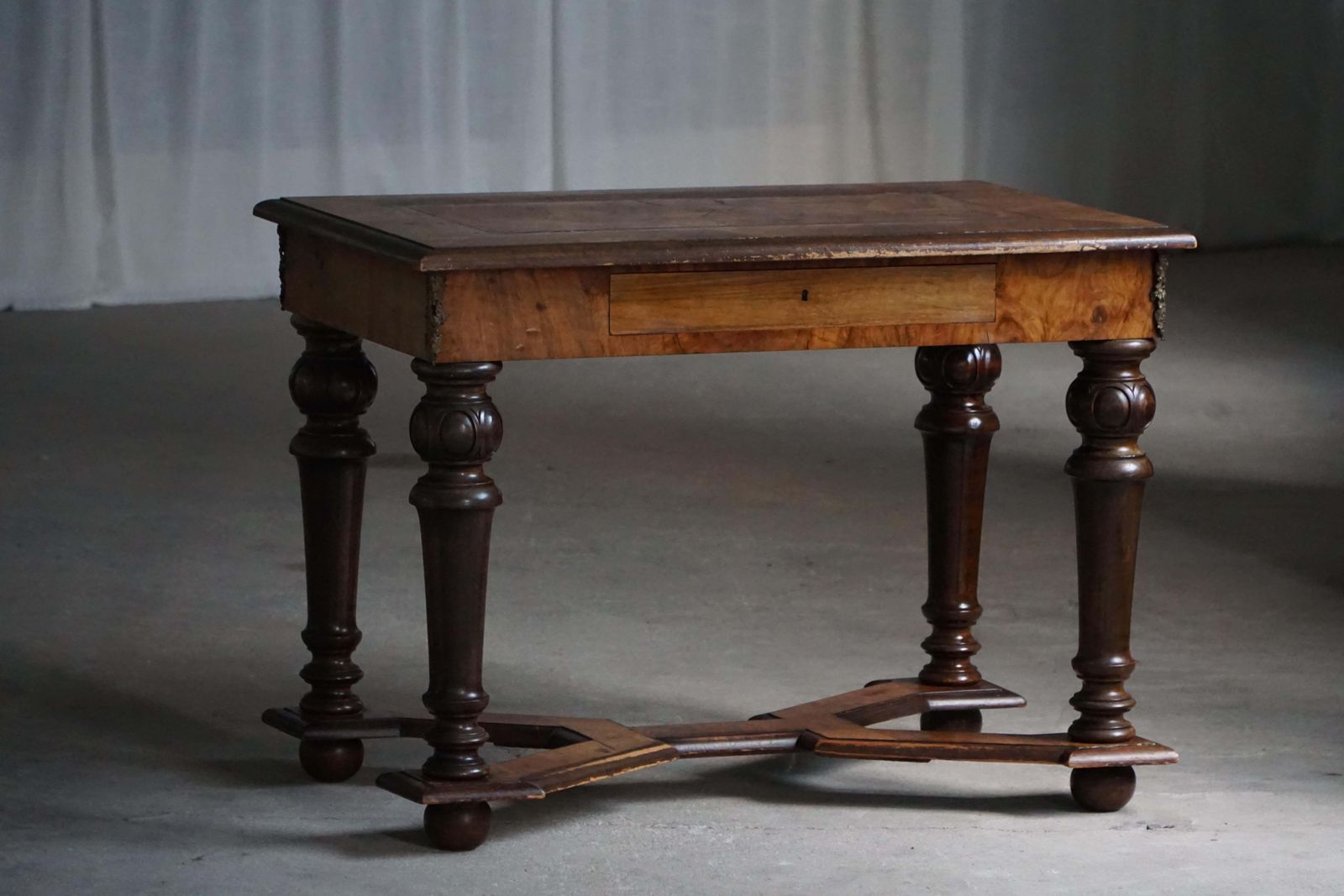 photo buy Early 20th Century, Baroque Style Writing Desk, Made By A Danish Cabinetmaker