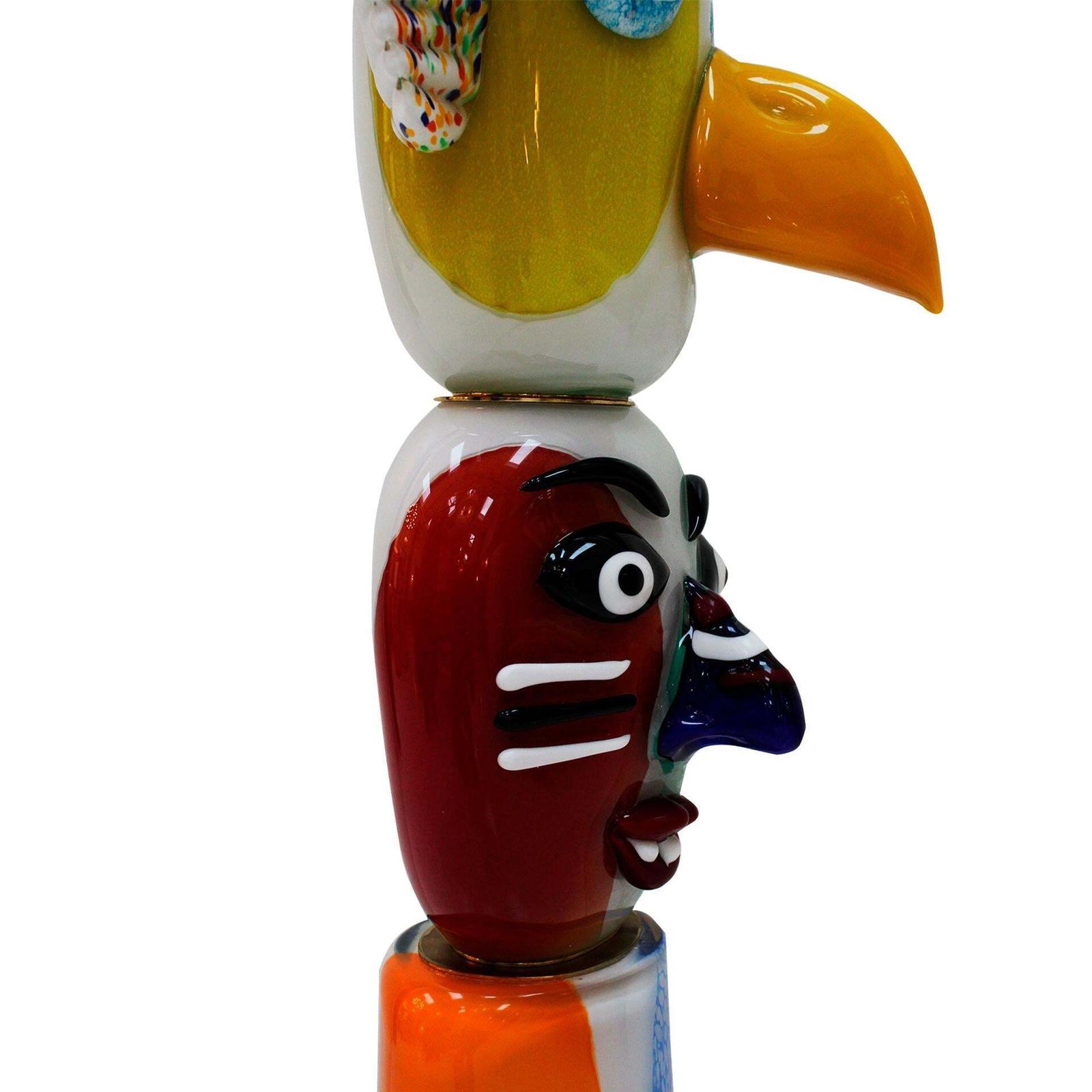 photo furniture Mid Century Colored Murano Glass Sculpture By Alessandro Barbaro. Italy, 1970s