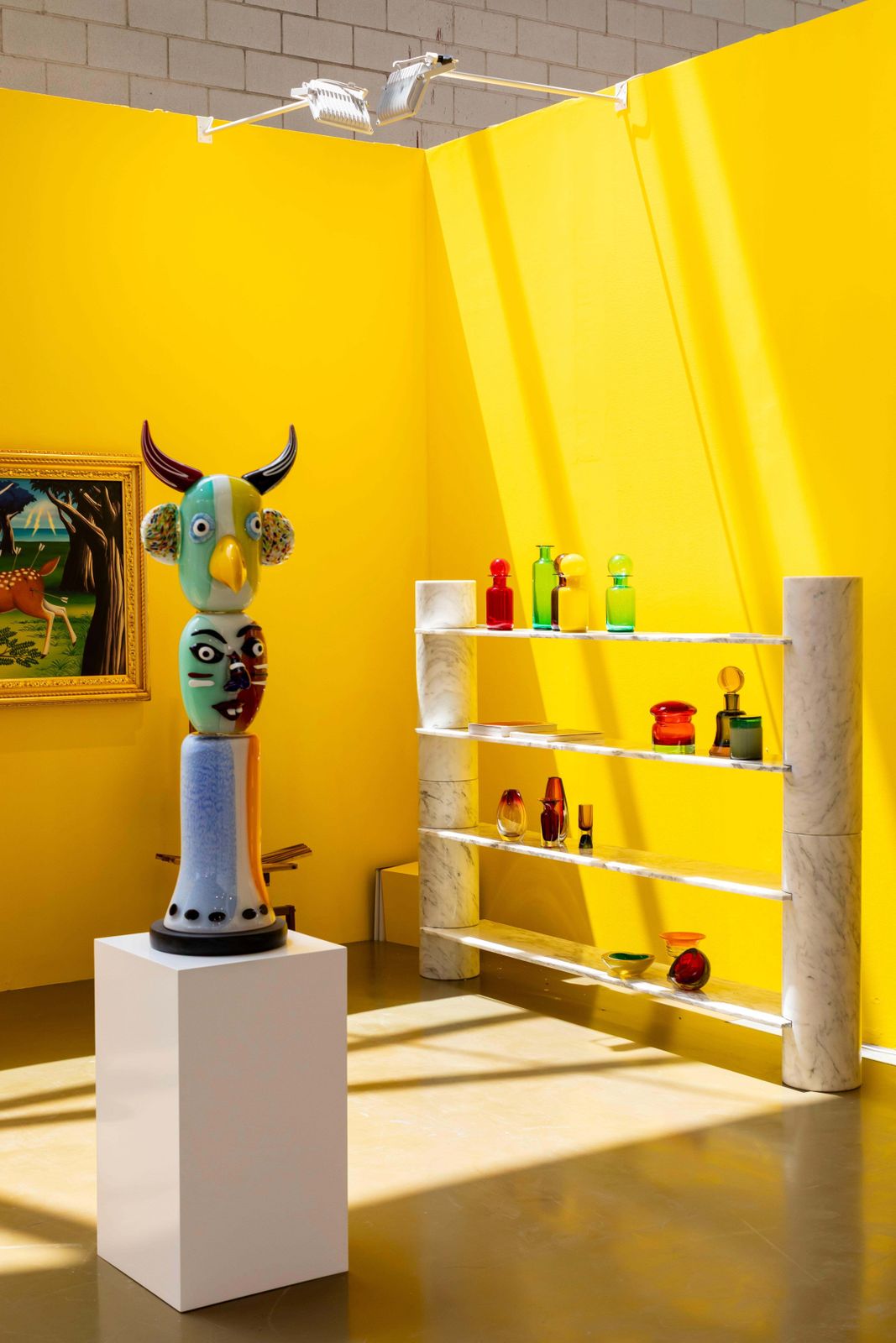 photo vinterior Mid Century Colored Murano Glass Sculpture By Alessandro Barbaro. Italy, 1970s