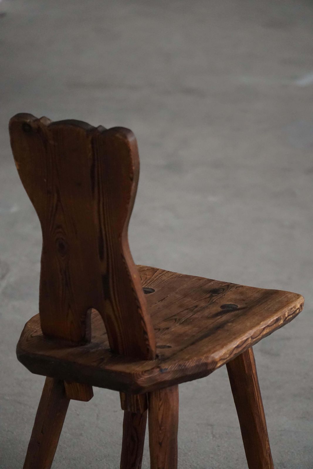 photo furniture Swedish Mid Century, Set Of 4 Handcrafted "Sports Cabin" Chairs In Pine, 1940s