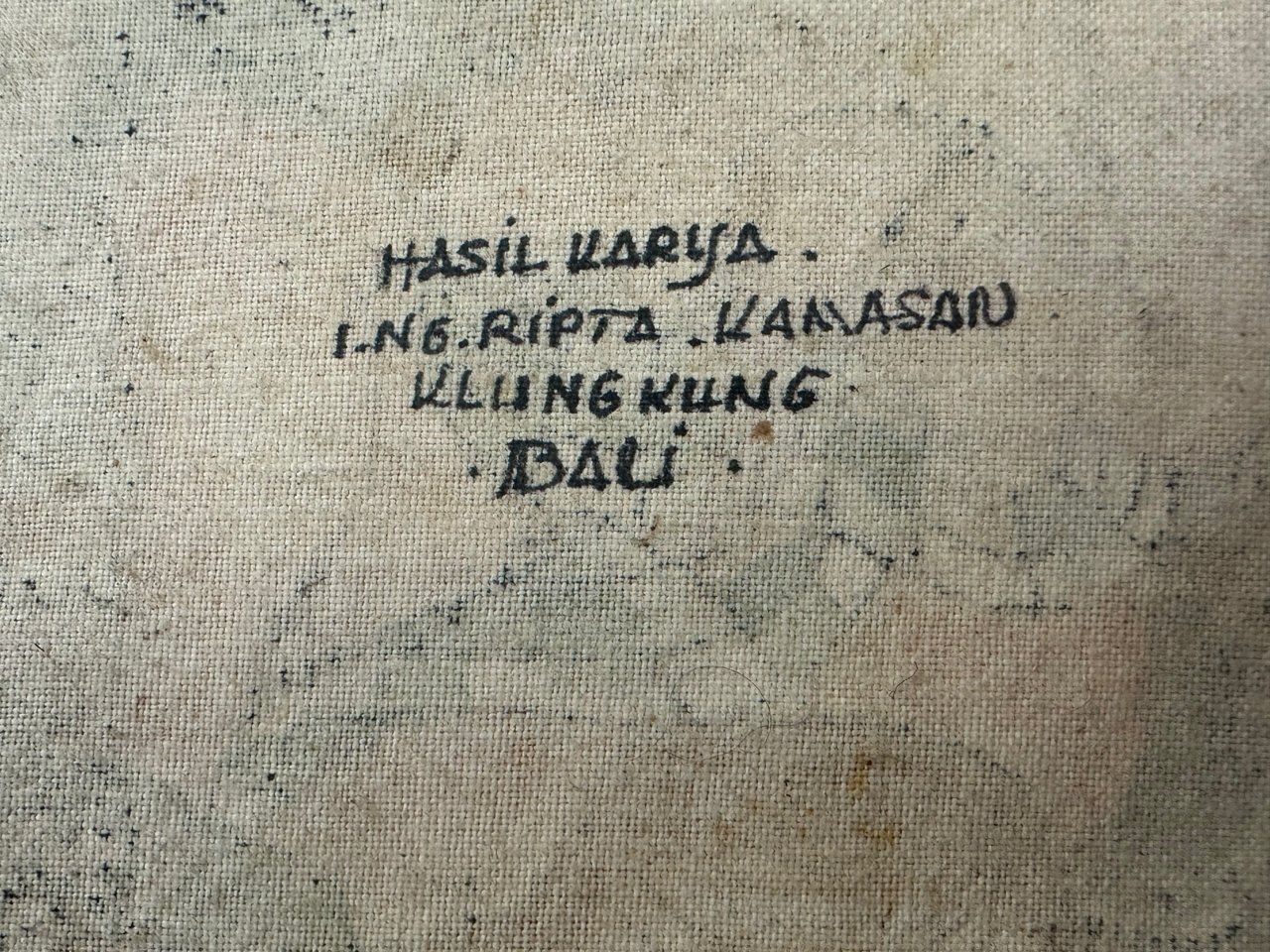 Balinese Traditional Kamasan Painting, Indonesia, 1960 photo for sale
