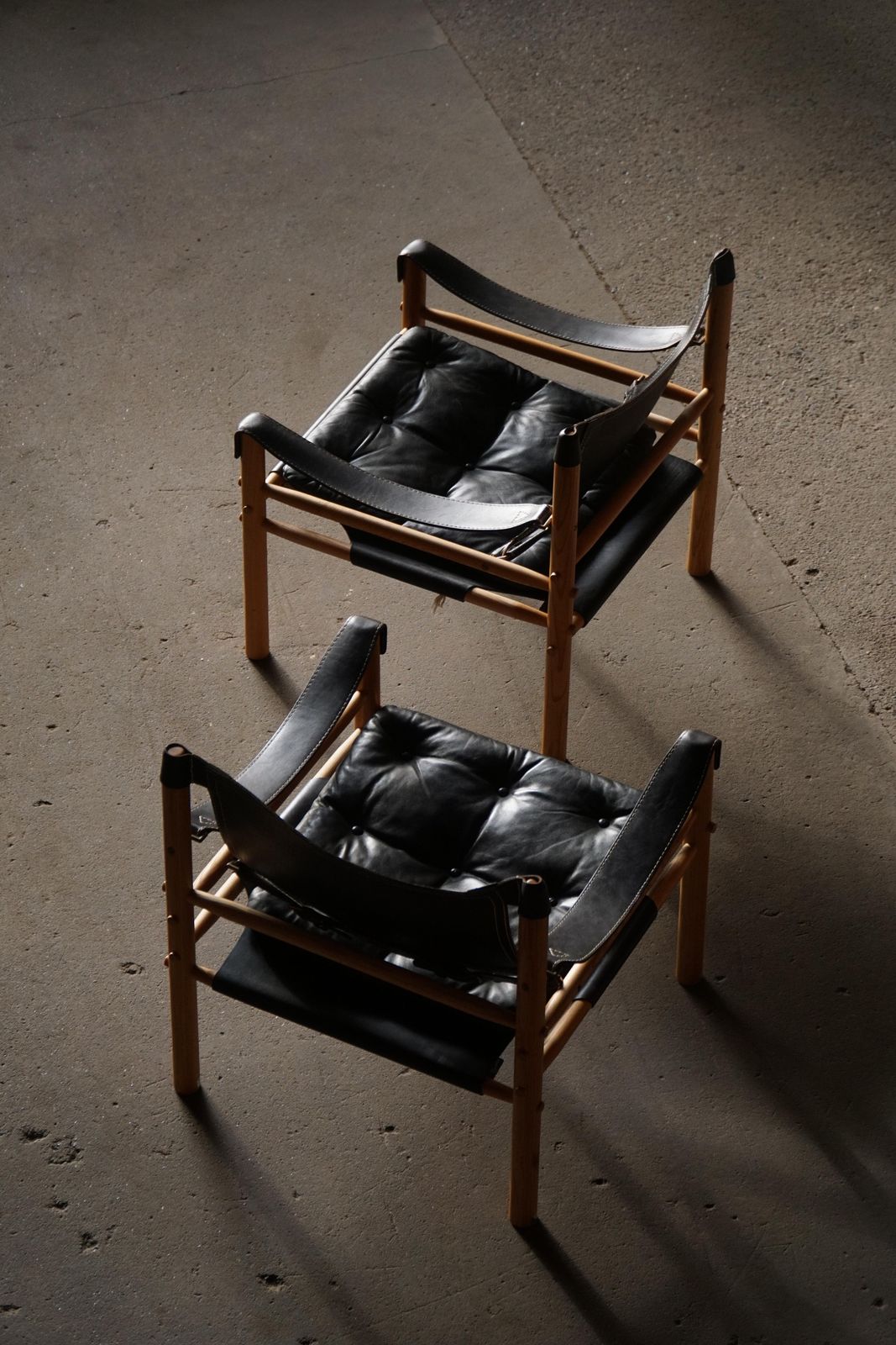 Pair Of Sirocco Safari Chairs By Arne Norell For Arne Norell Ab, Sweden, 1960s photo 4104.0